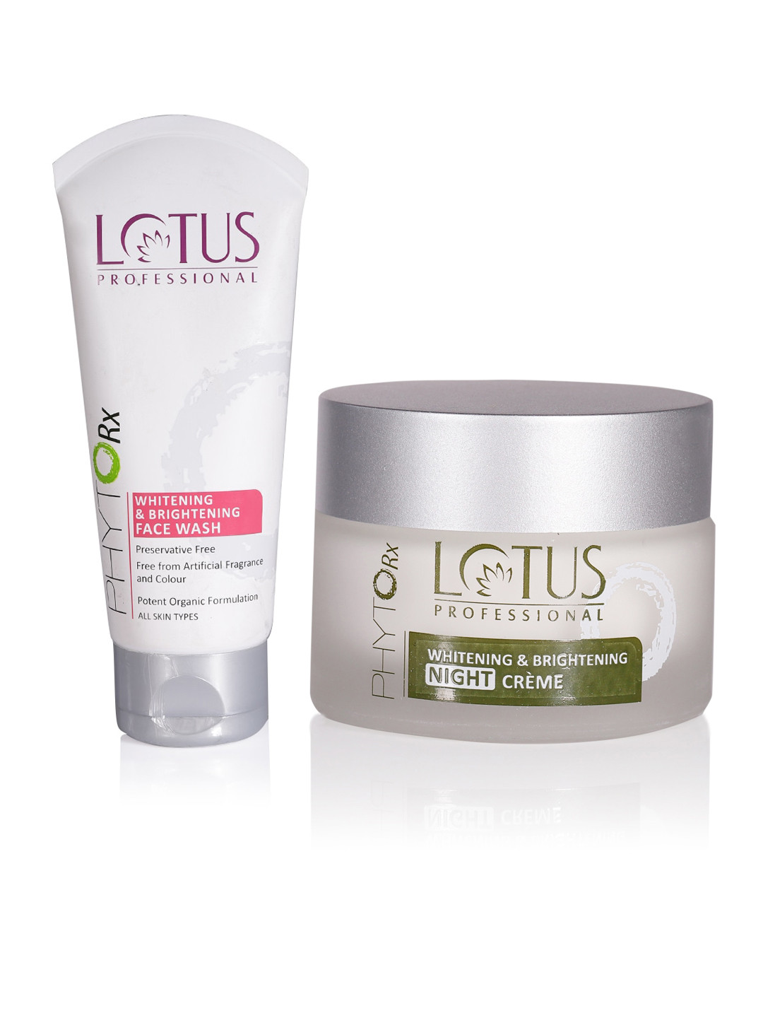 Lotus Herbals Set of Sustainable Professional Phyto-Rx Night Creme & Face Wash