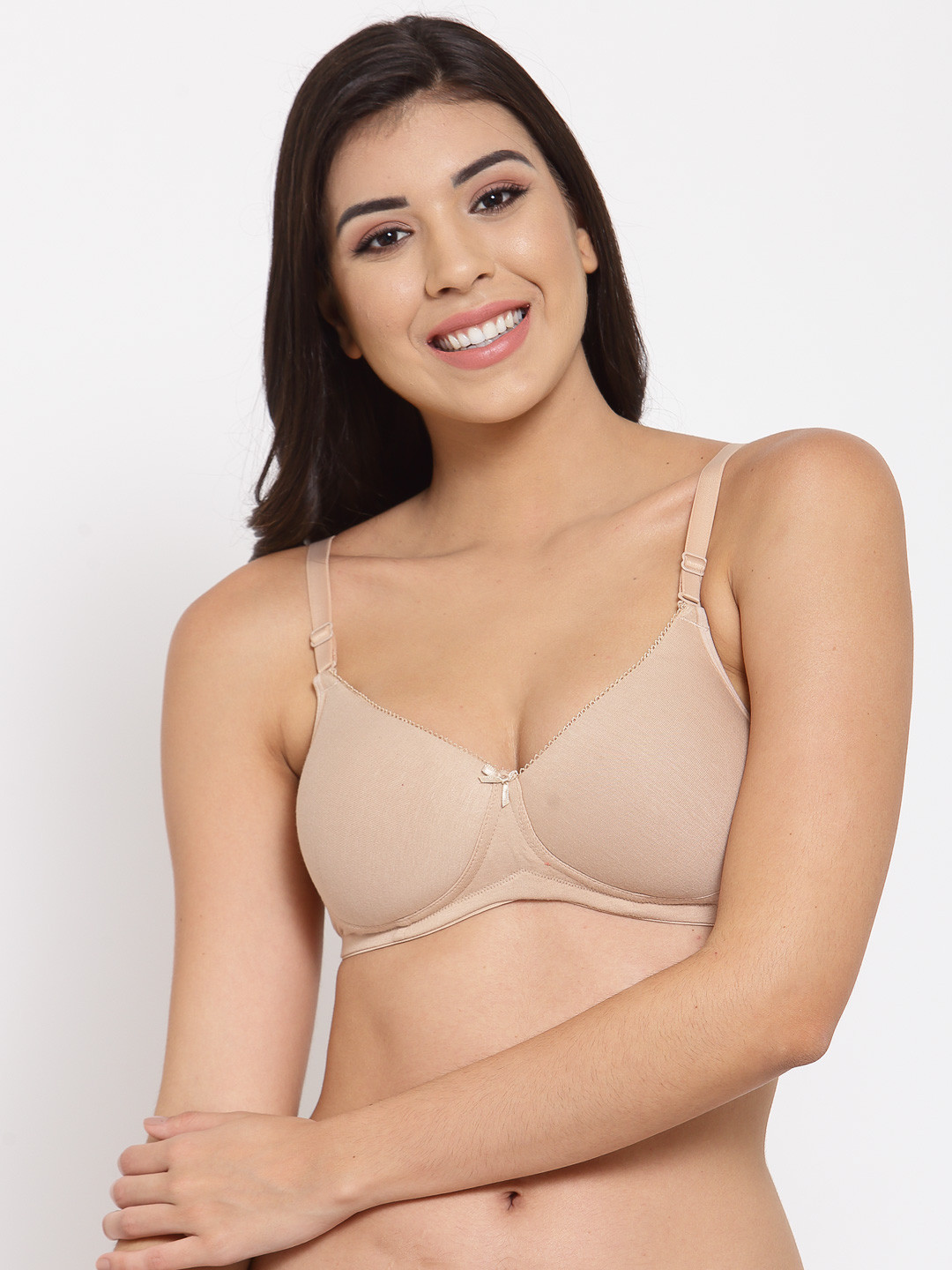 Inner Sense Beige T-shirt Bra Full Coverage Lightly Padded ISB104