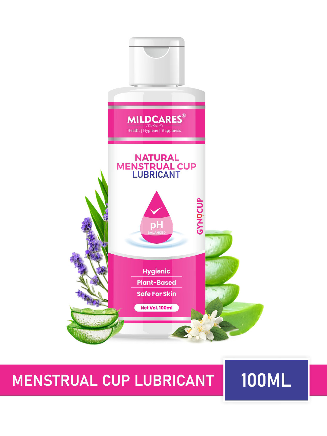 GYNOCUP Water Based & pH Balanced Hypoallergenic Menstrual Cup Lubricant - 100ml