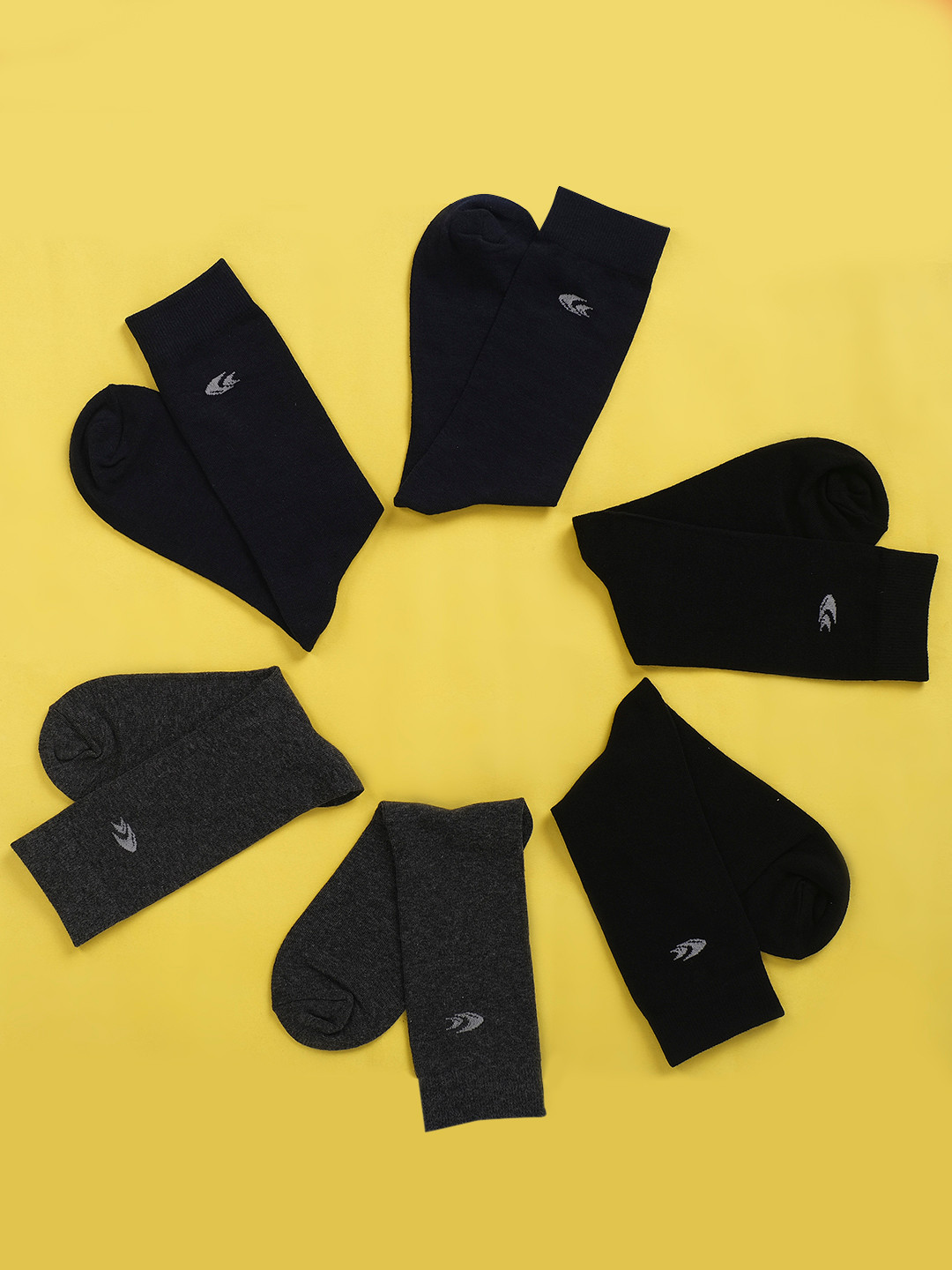 Allen Cooper Men Pack Of 3 Assorted Above Ankle-Length Cotton Socks