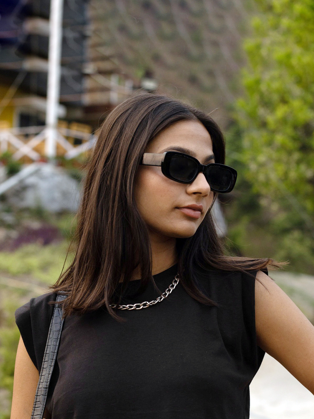 Basics By Tokyo Talkies Women Black Extended Sleeves T-shirt