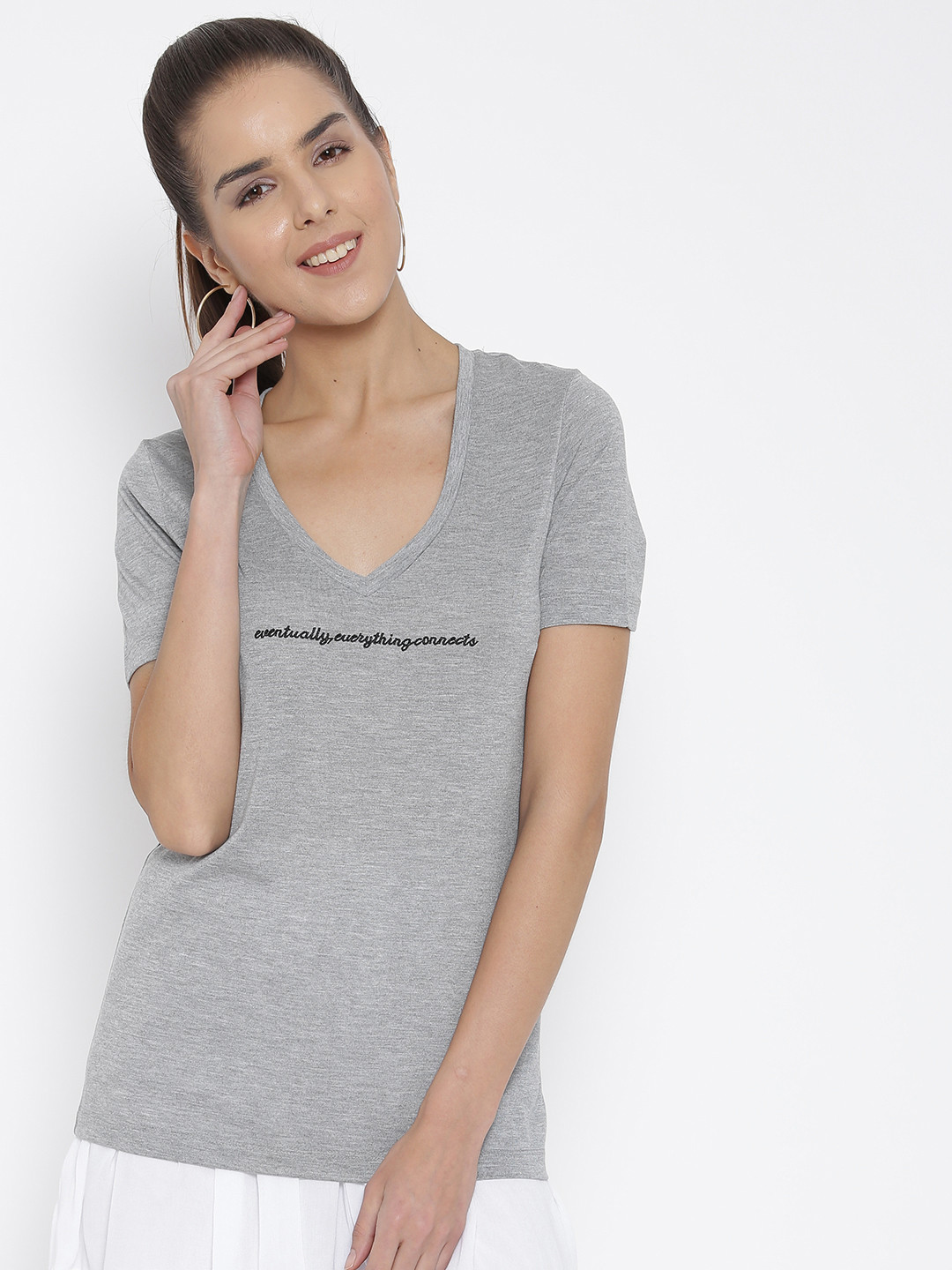 forever 21 v neck t shirt