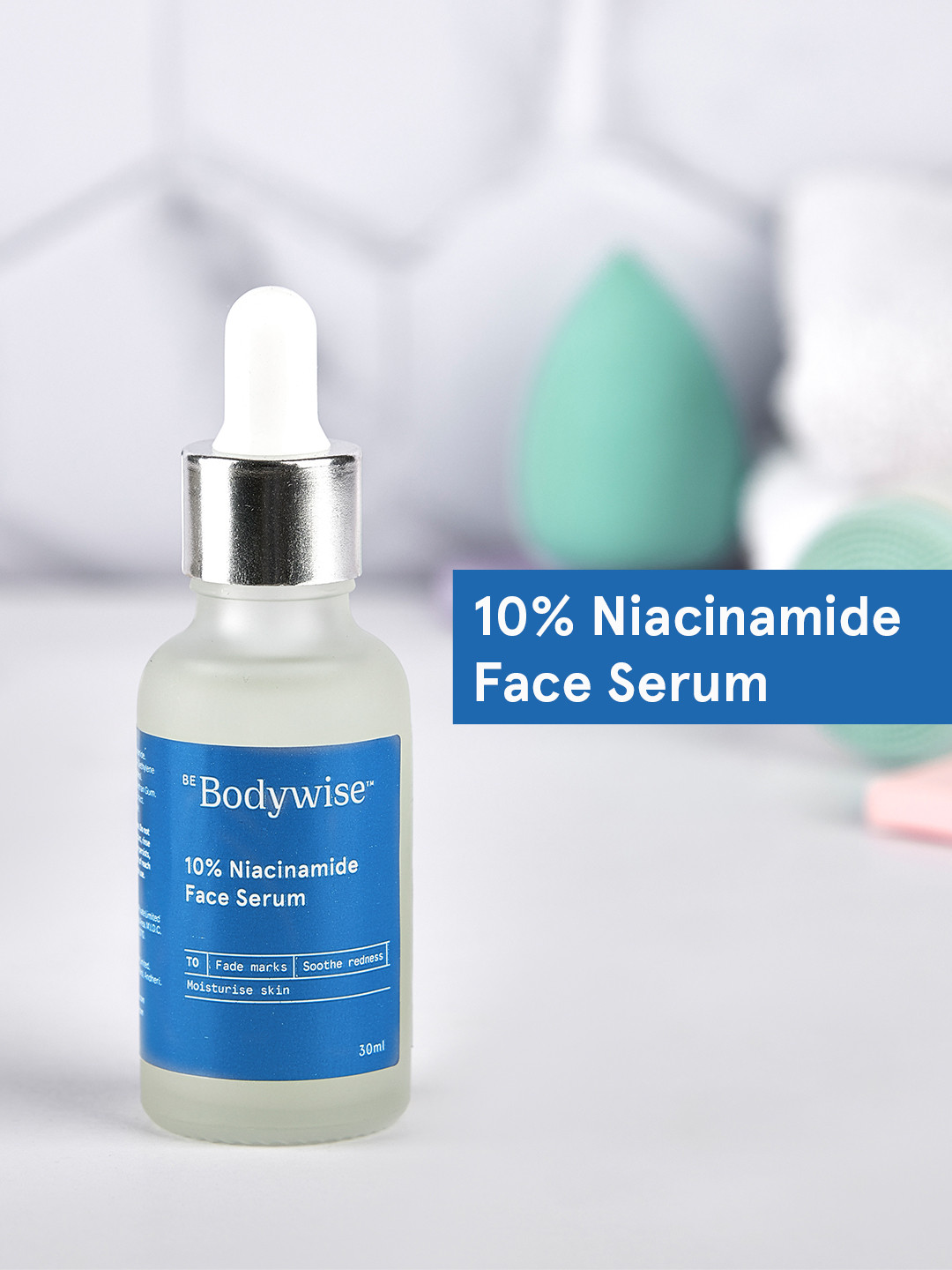 Be Bodywise 10% Niacinamide Face Serum - Treats Acne Marks & Dark Spots - 30ml