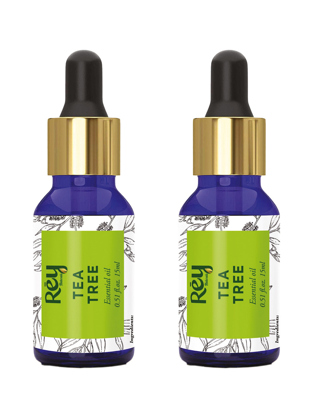 Rey Naturals Tea Tree Aromatherapy Essential Oil 15ml