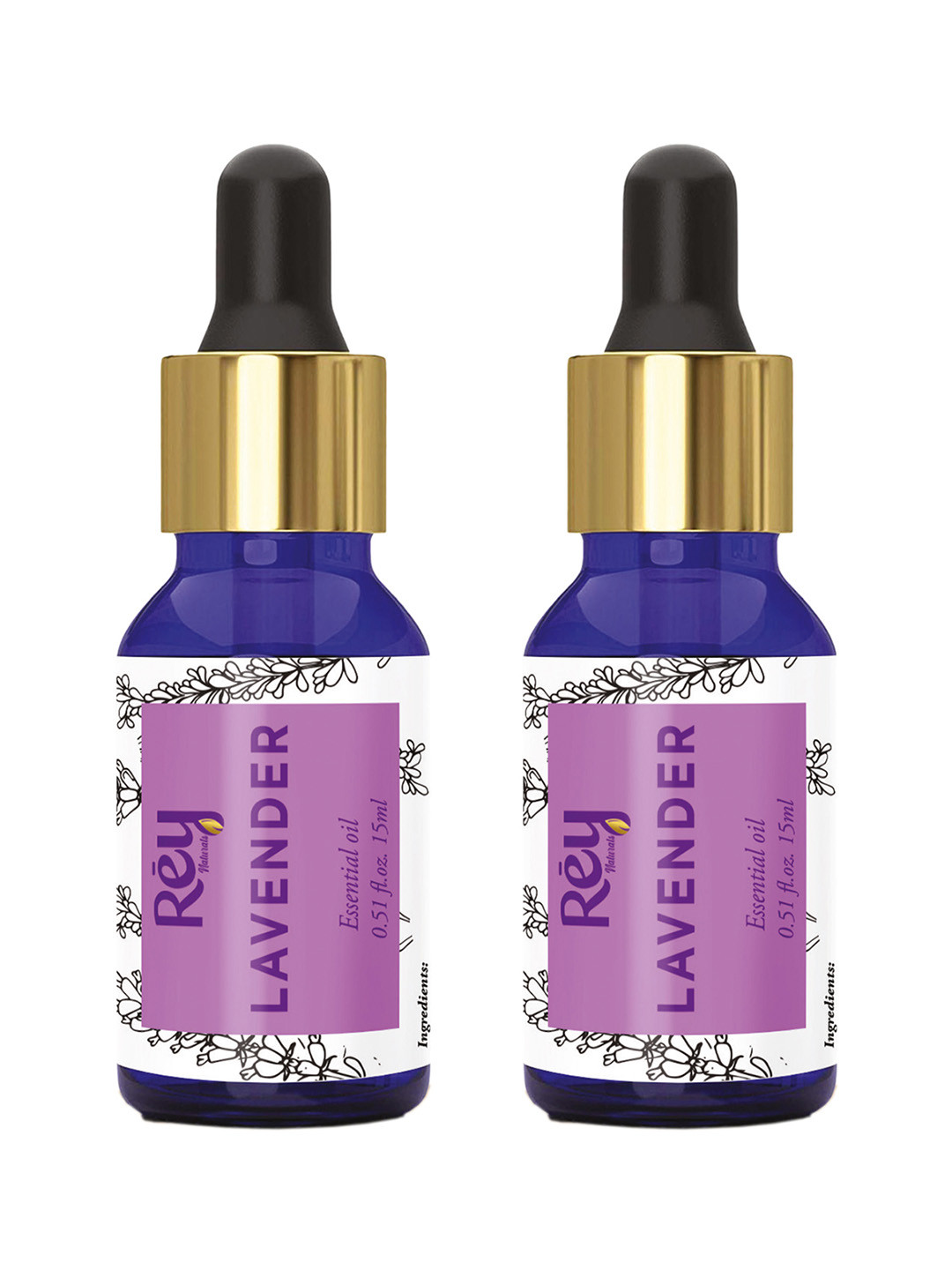Rey Naturals Set of 2 Lavender Essential Oil 30 ml