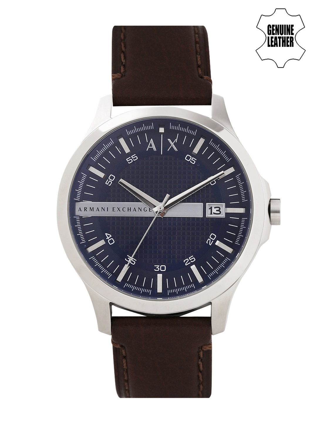 Armani exchange blue clearance dial watch