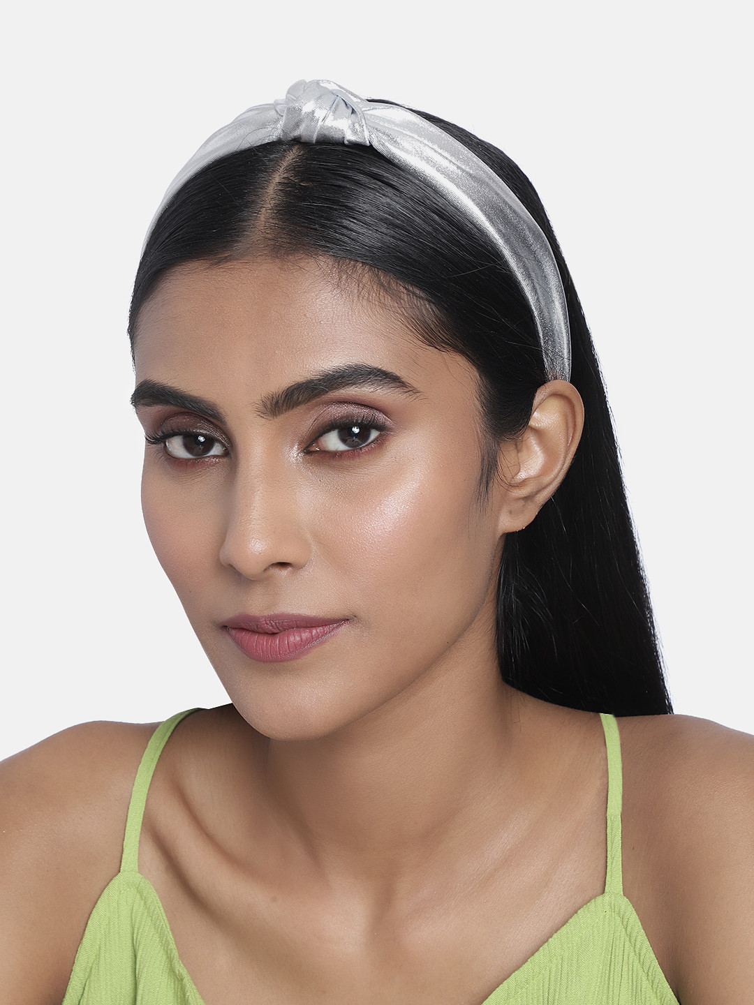 LAIDA Set of 2 Gold & Silver-Toned Knotted Metallic Hairbands