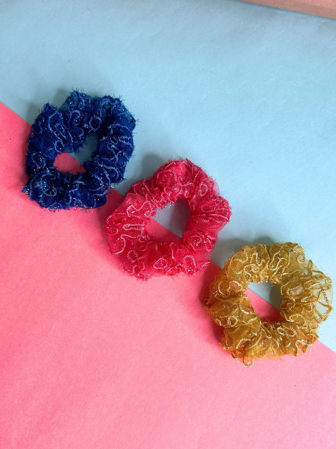 LAIDA Set of 3 Organza Scrunchies