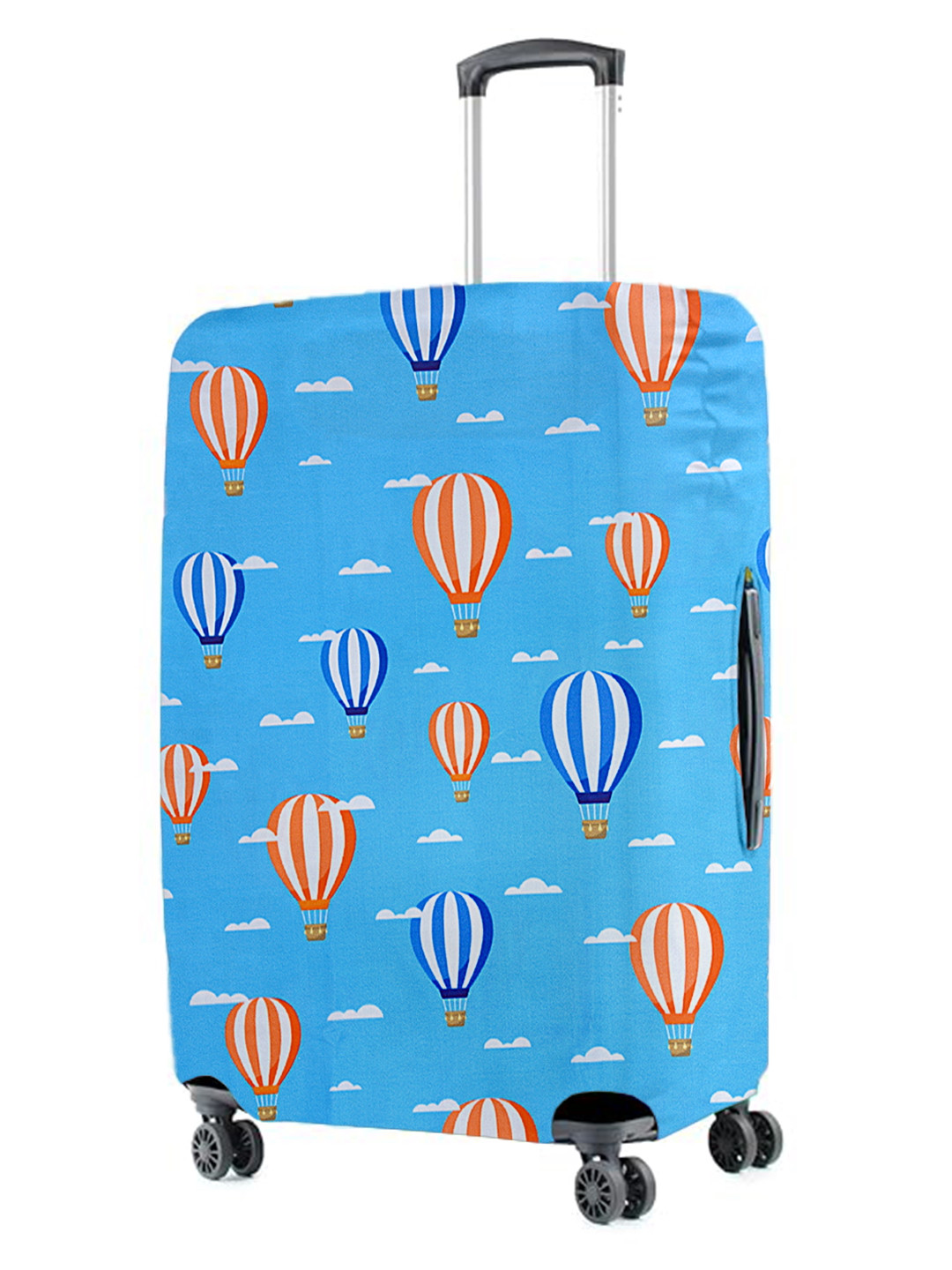 Cortina Blue Printed Protective Medium Trolley Bag Cover