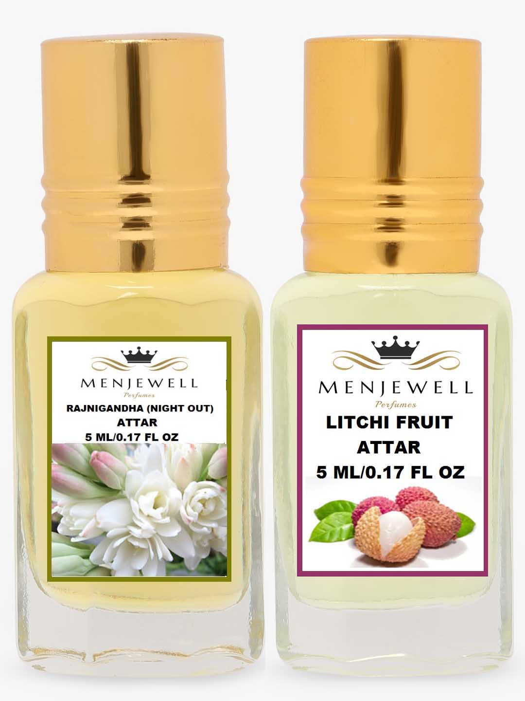 Menjewell Transparent Rajnigandha Litchi Fruit Perfume