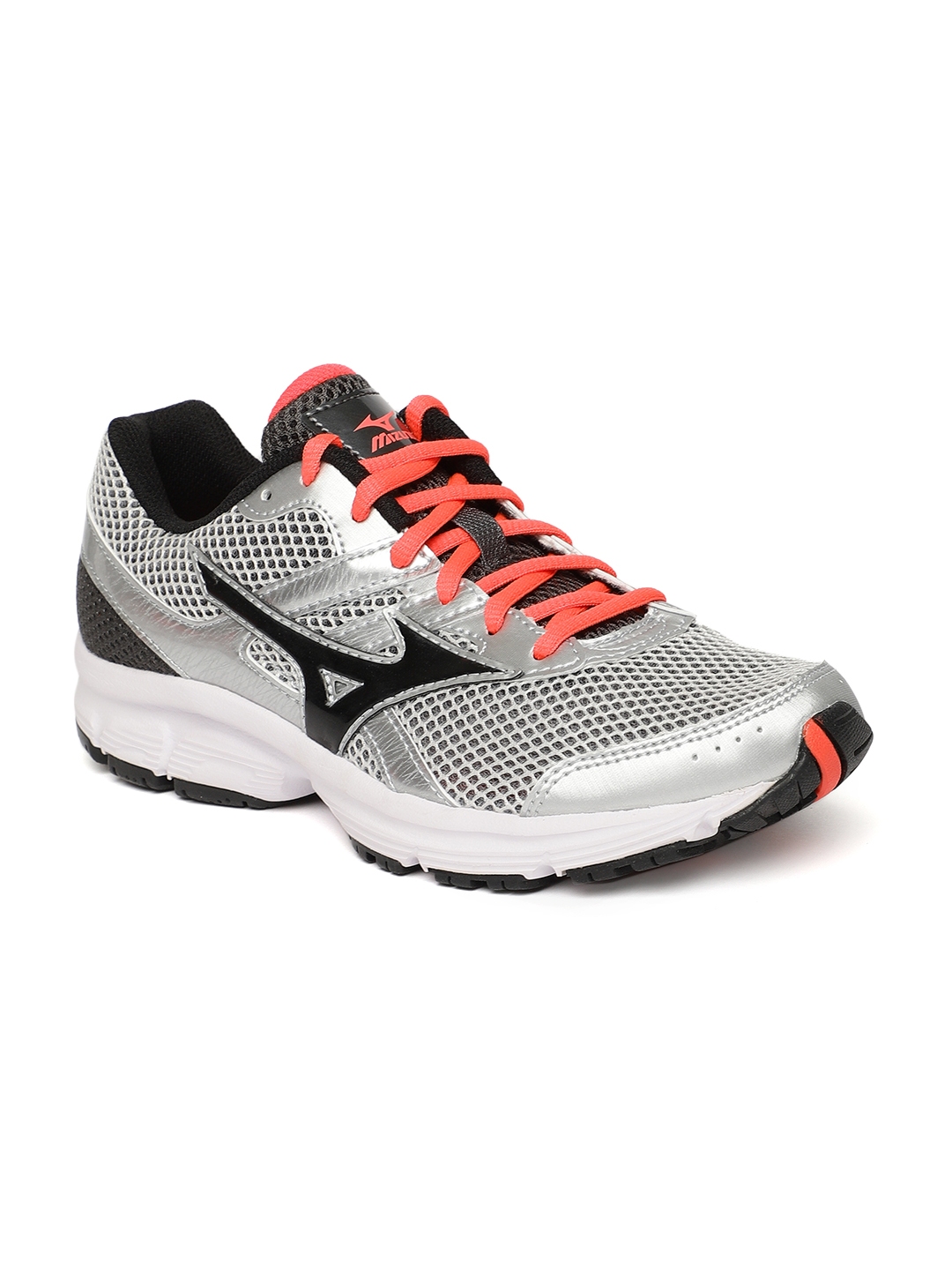 Mizuno Women Silver Toned Black SPARK Running Shoes