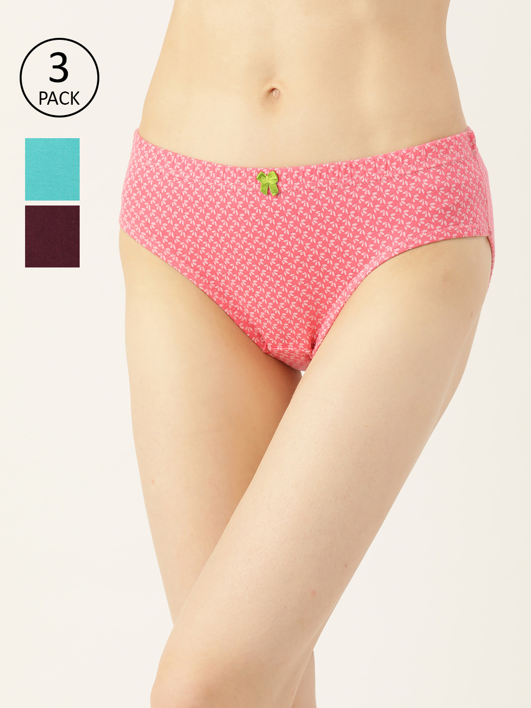 Leading Lady Women Pack of 3 Cotton Basic Briefs HP-9012-3