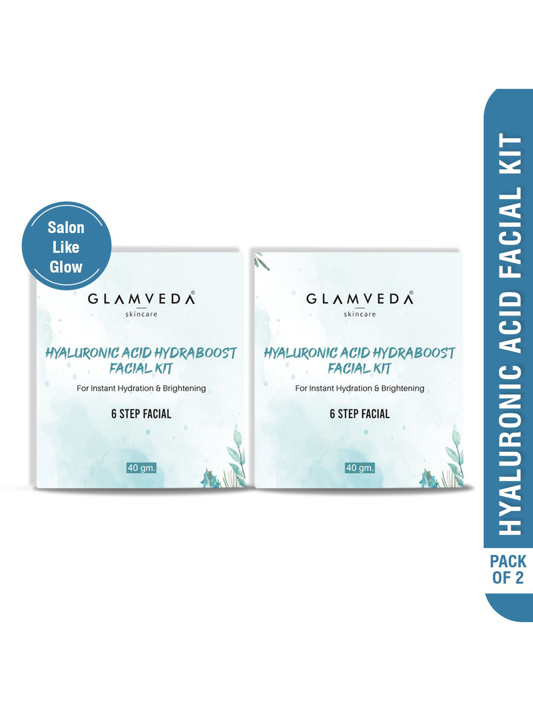 GLAMVEDA Pack of 2 Hyaluronic Acid Hydraboost Facial Kit