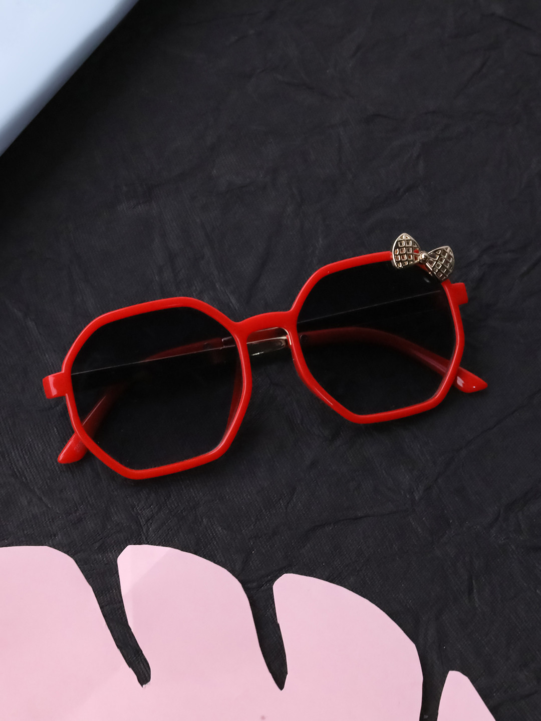 Spiky Unisex Kids Red Butterfly Sunglasses