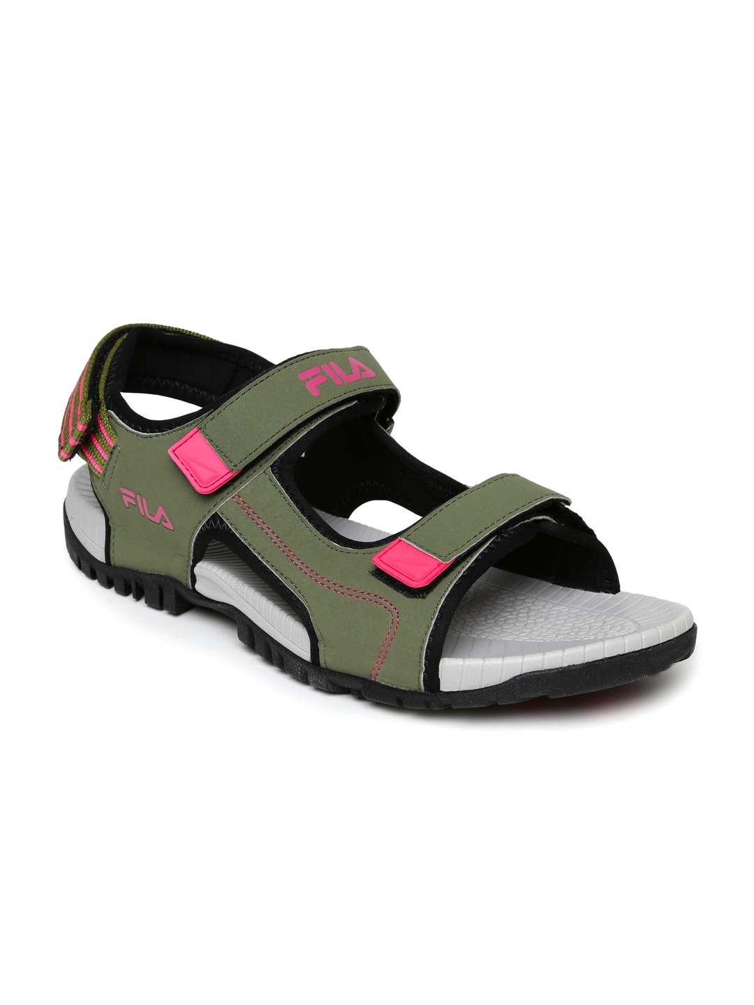 fila sandals mens green