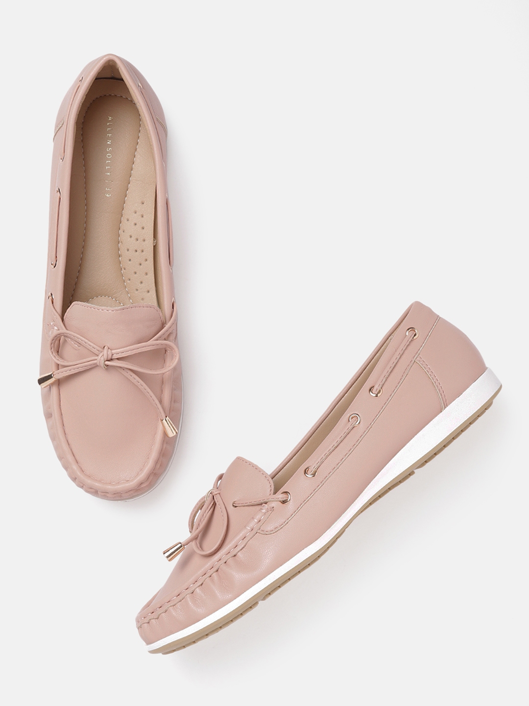 Buy Allen Solly Women Pink Solid Boat Shoes Casual Shoes for Women 14566604 Myntra