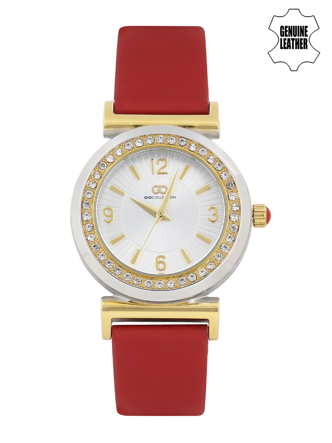 GIO COLLECTION Women Silver-Toned Dial Watch G2014-03