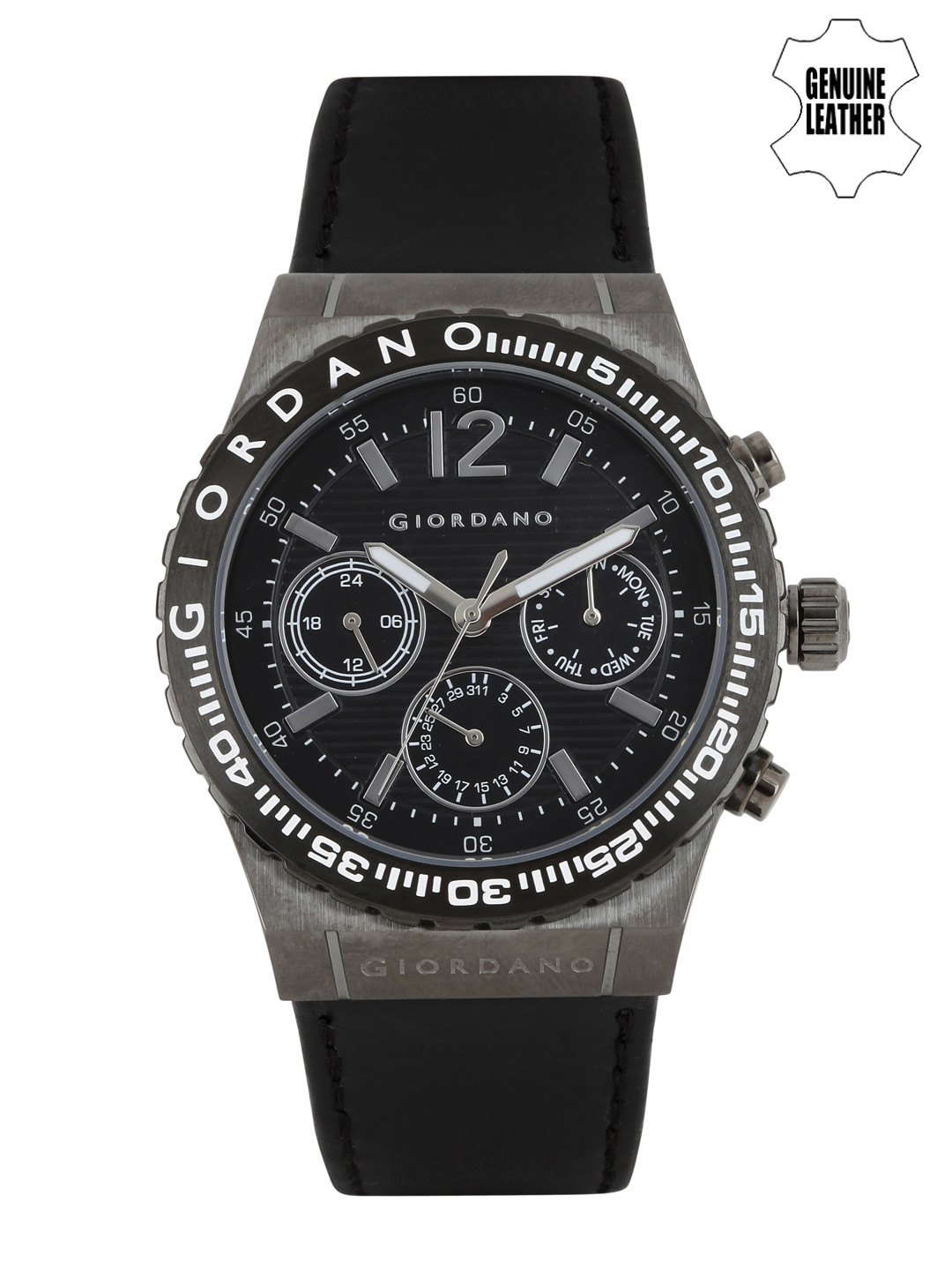 GIORDANO Men Black Dial Watch 1757-01