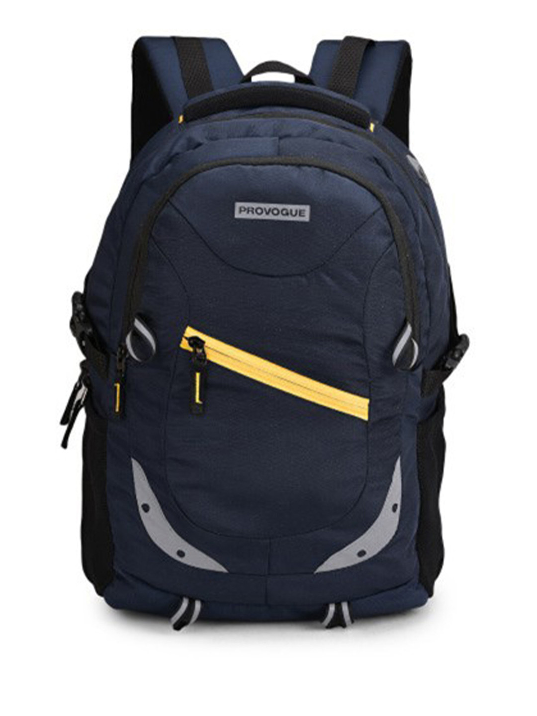Buy Provogue Unisex Navy Blue Backpack With Compression Straps