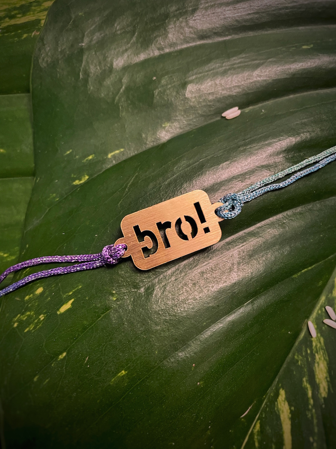 Digital Dress Room Gold-Toned Bro Pendant Rakhi