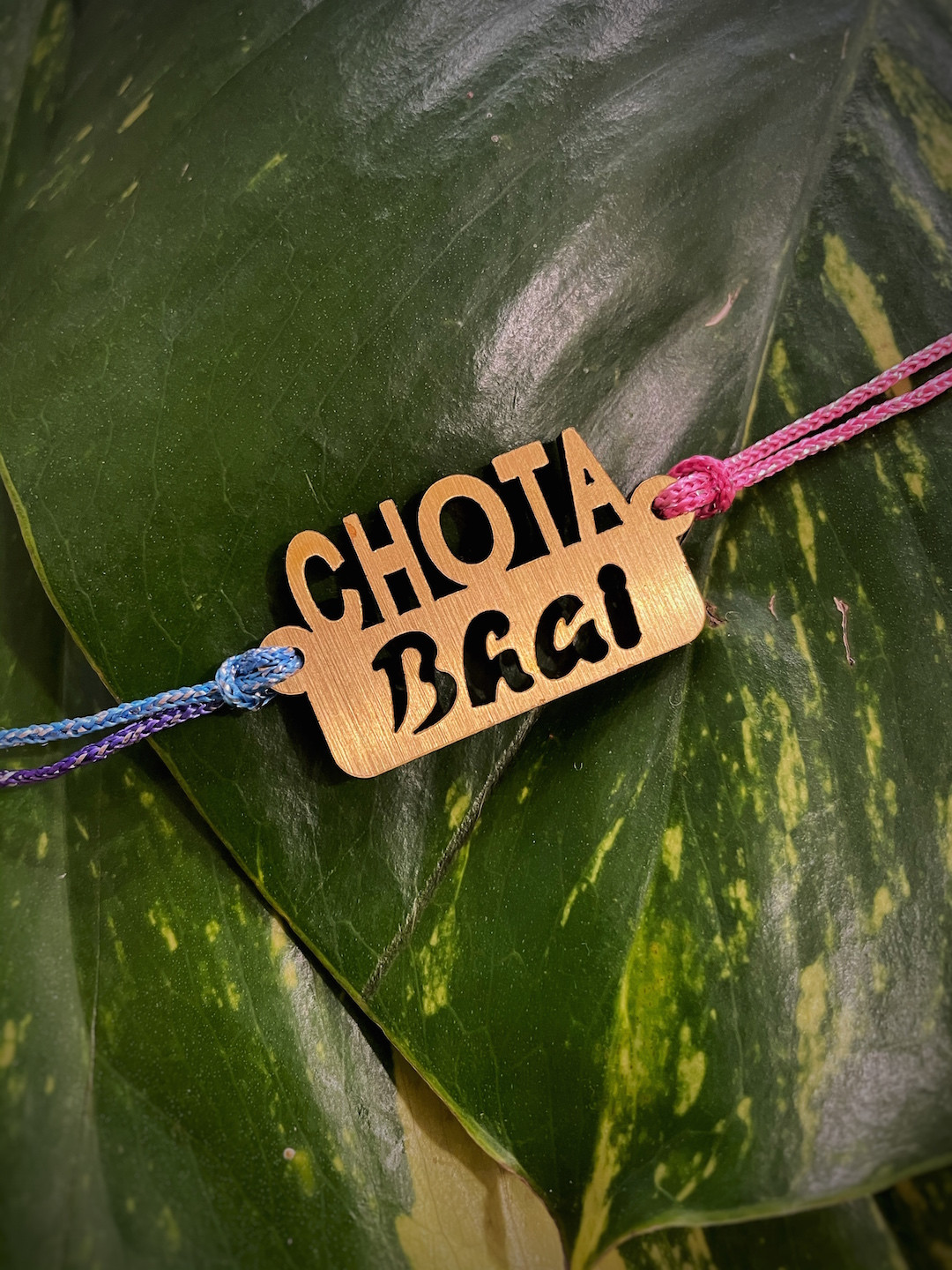 Digital Dress Room Men Brown CHOTA BHAI Funky Slogan Rakhi