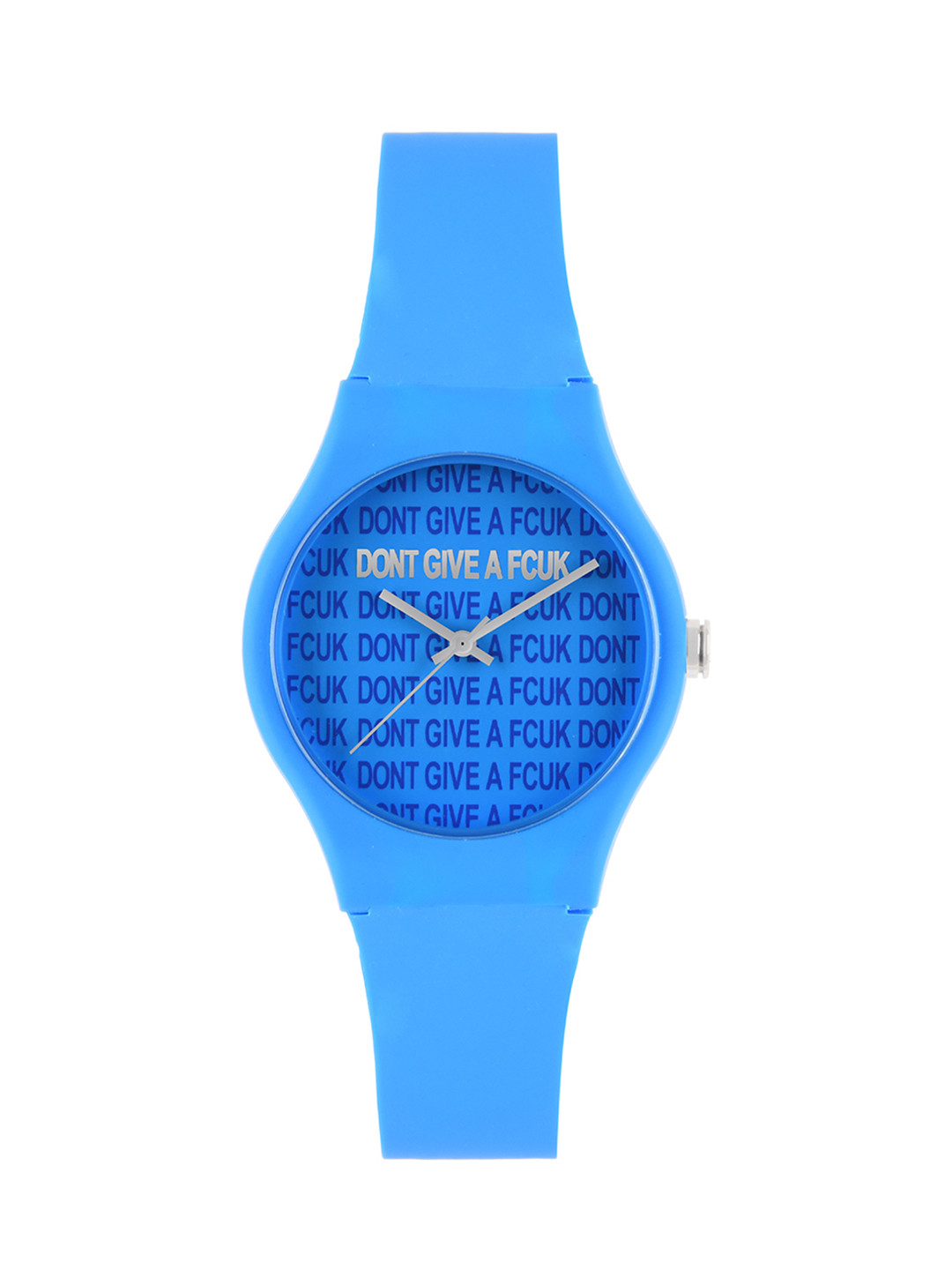 FCUK Unisex Blue Embellished Dial & Blue Straps Analogue Watch FC173U