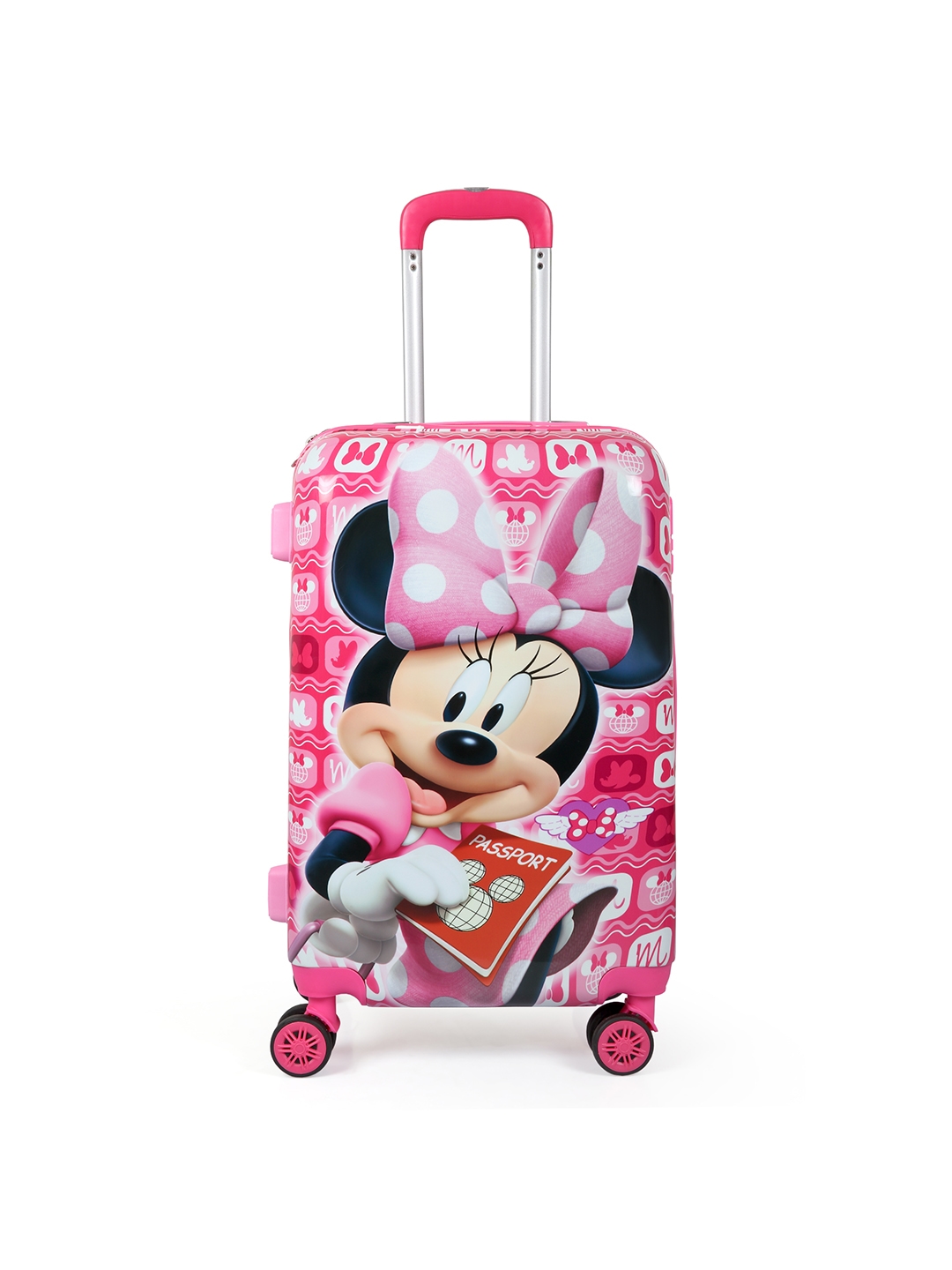 Disney Kids Pink Minnie Mouse Printed Trolley Bag