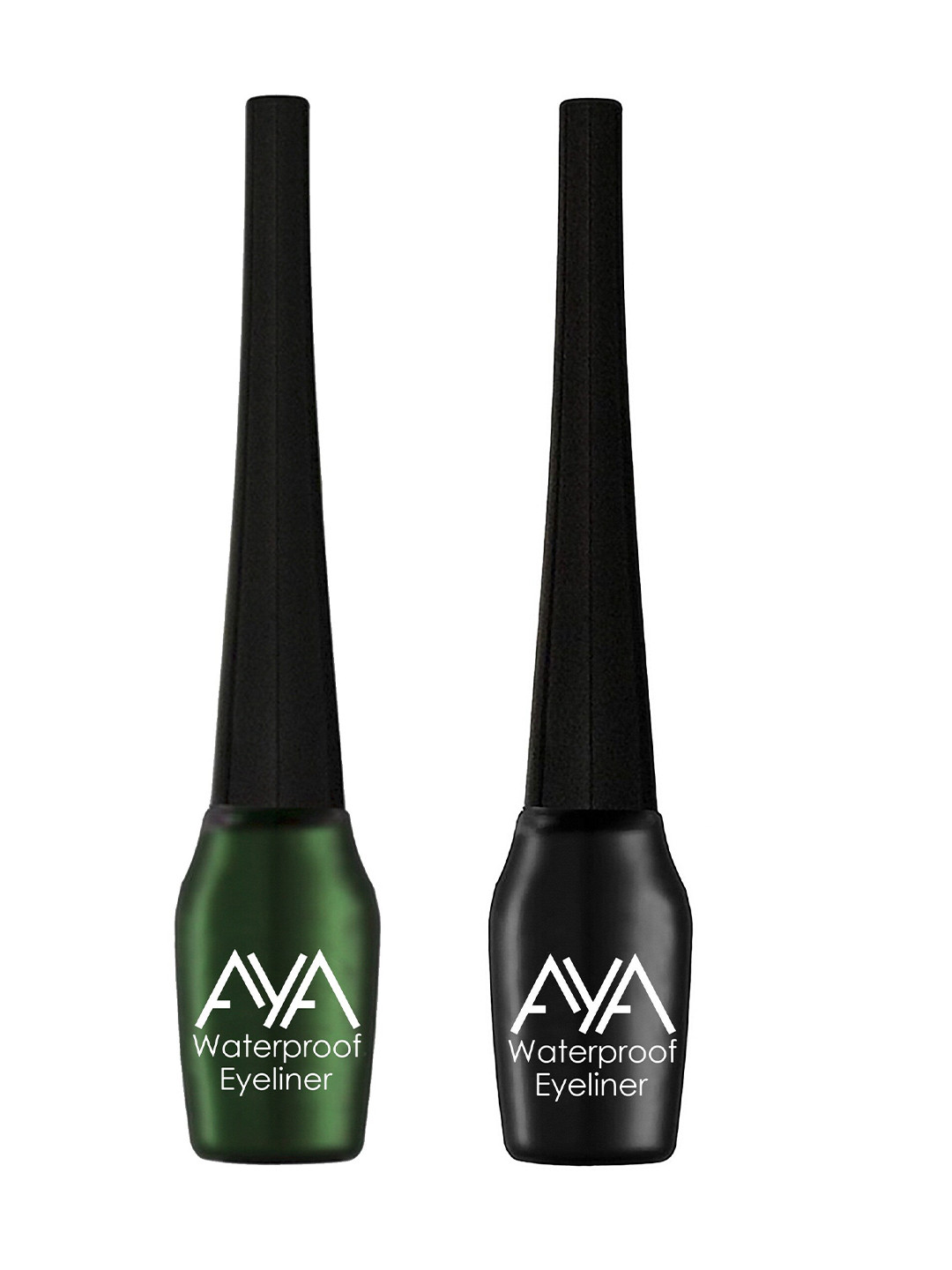 AYA Set of 2 Black & Green Waterproof Liquid Eyeliner