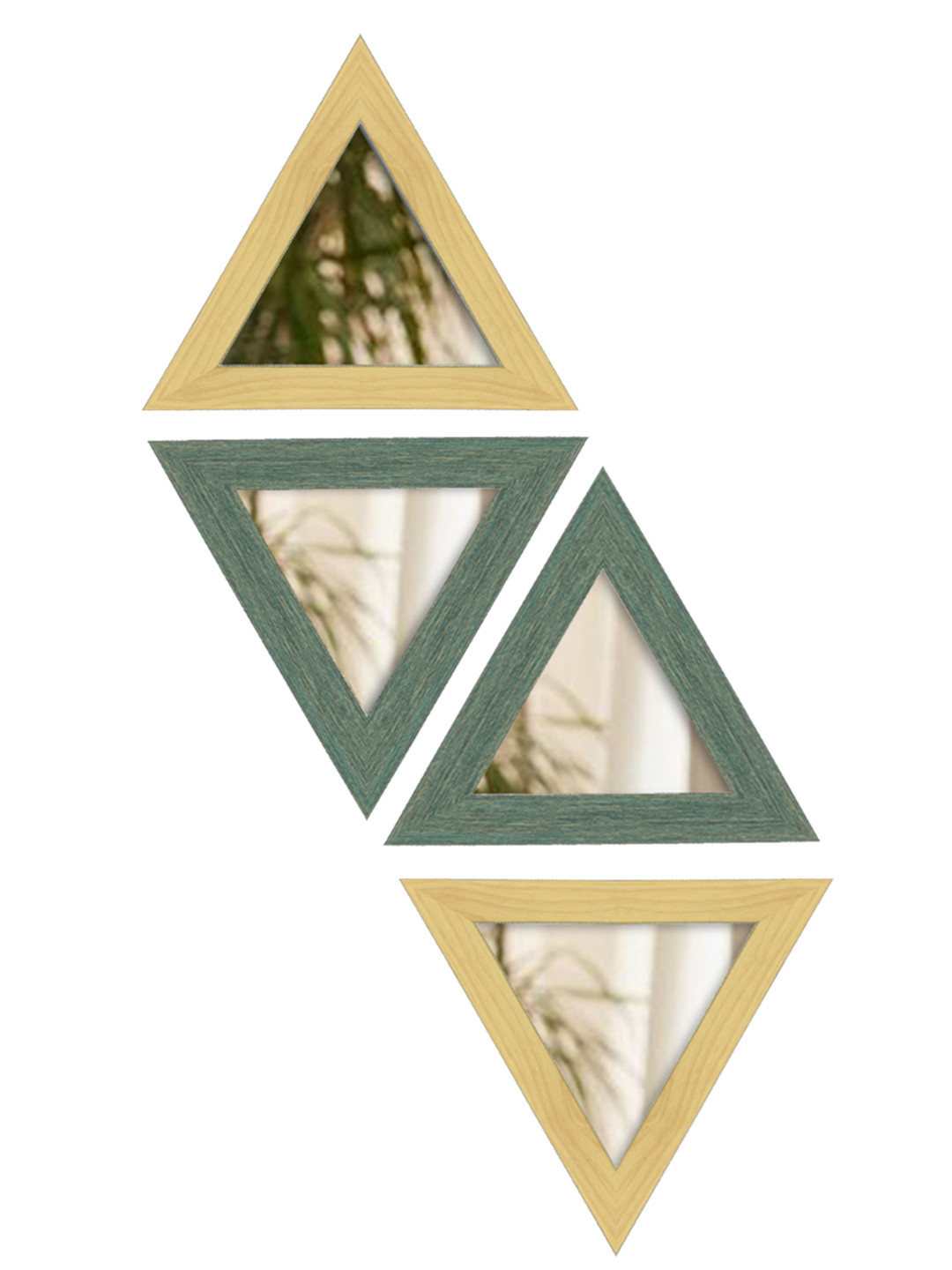 Art Street Set of 4 Triangle Shaped Wall Mirrors