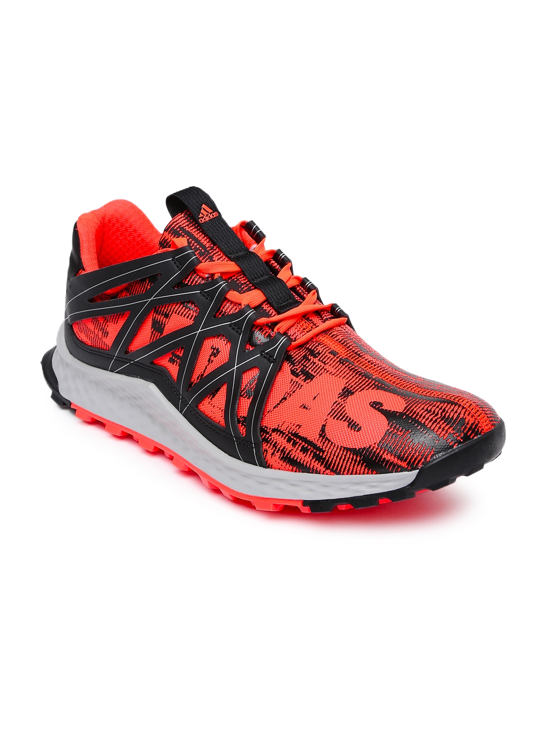 principio parque Al por menor Buy ADIDAS Men Neon Orange & Black Vigor Bounce Running Shoes - Sports  Shoes for Men 1461577 | Myntra