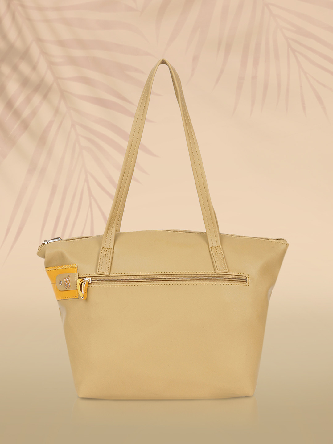 Baggit Yellow Structured Shoulder Bag