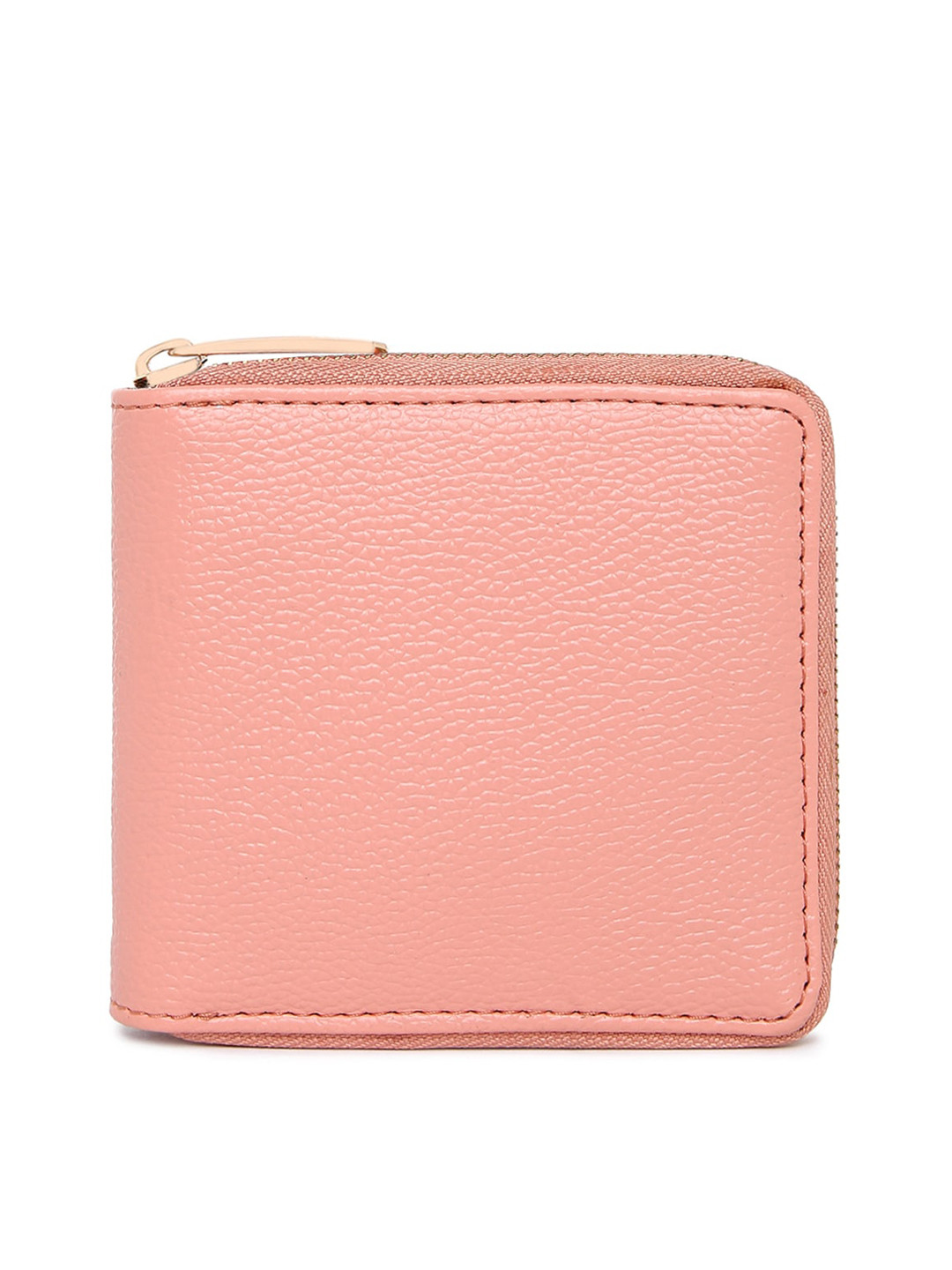 KLEIO Women Vegan Solid Zip Around Wallet