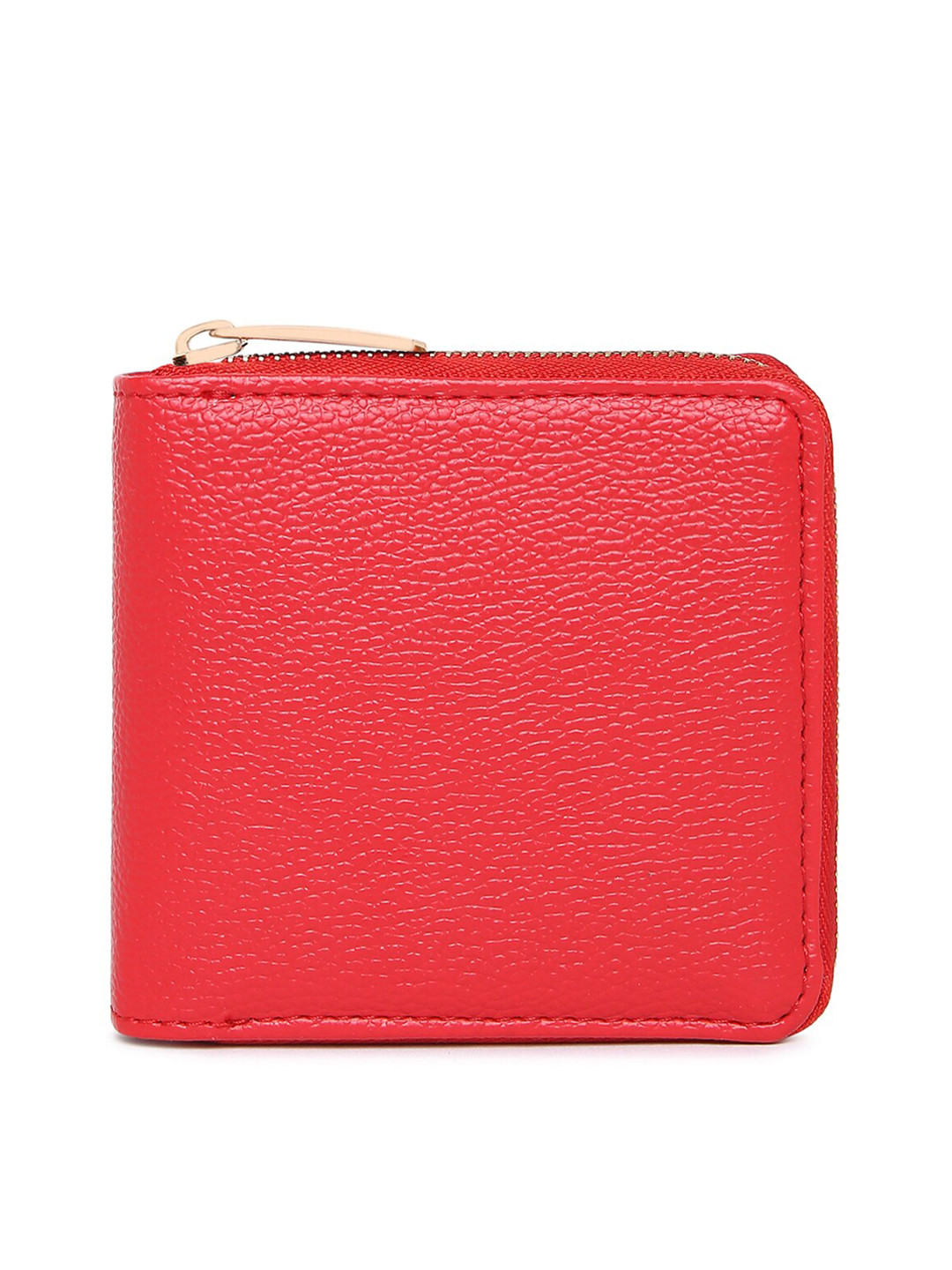 KLEIO Women Vegan Solid Zip Around Wallet