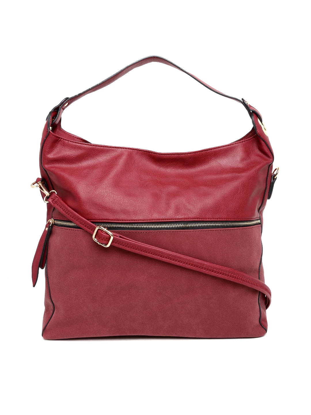 Maroon on sale hobo bag