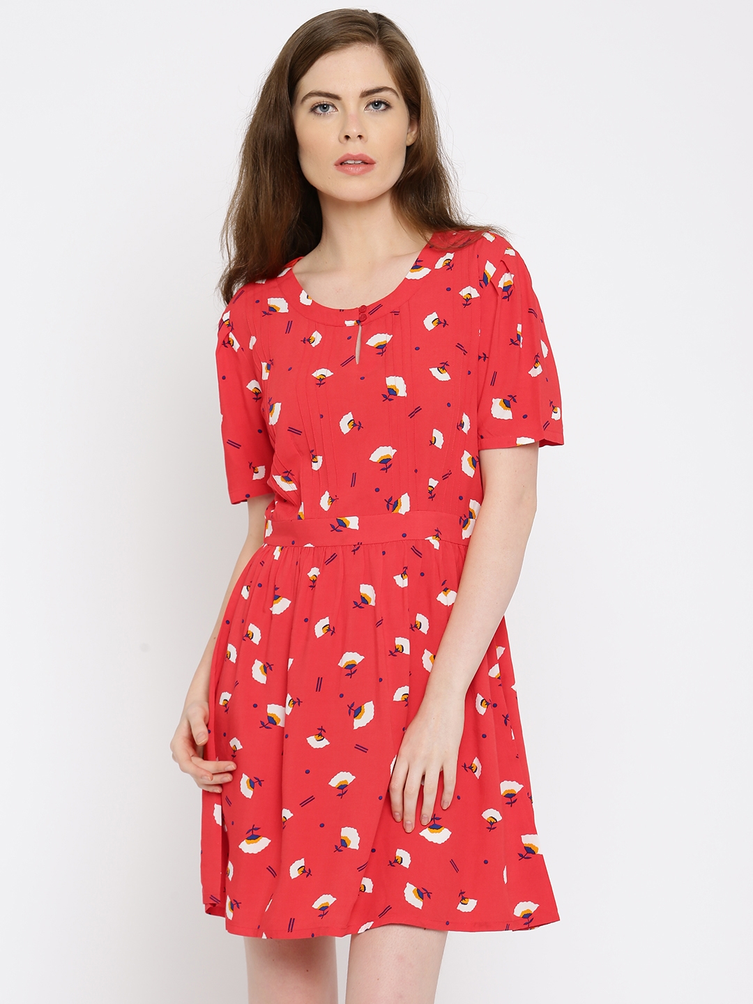 Buy Allen Solly Woman Red Floral Print ...