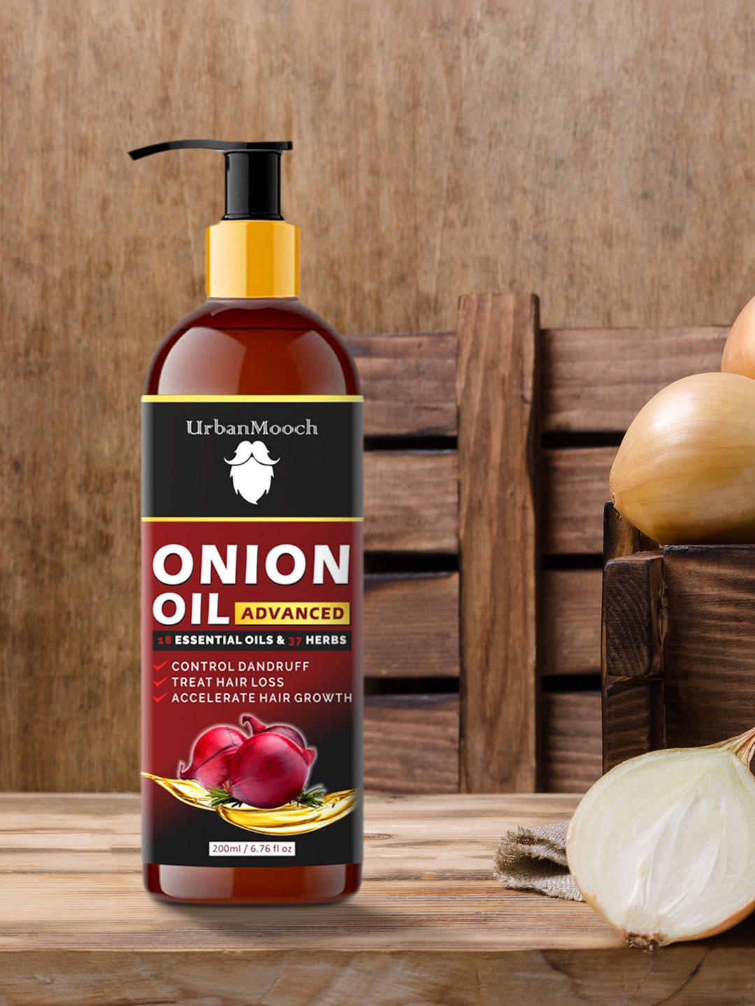 UrbanMooch Men Red Advanced Onion Hair Oil