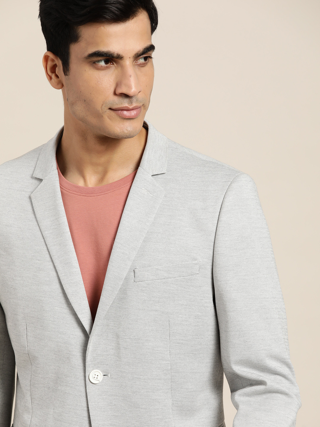 INVICTUS Single-Breasted Slim Fit Blazer