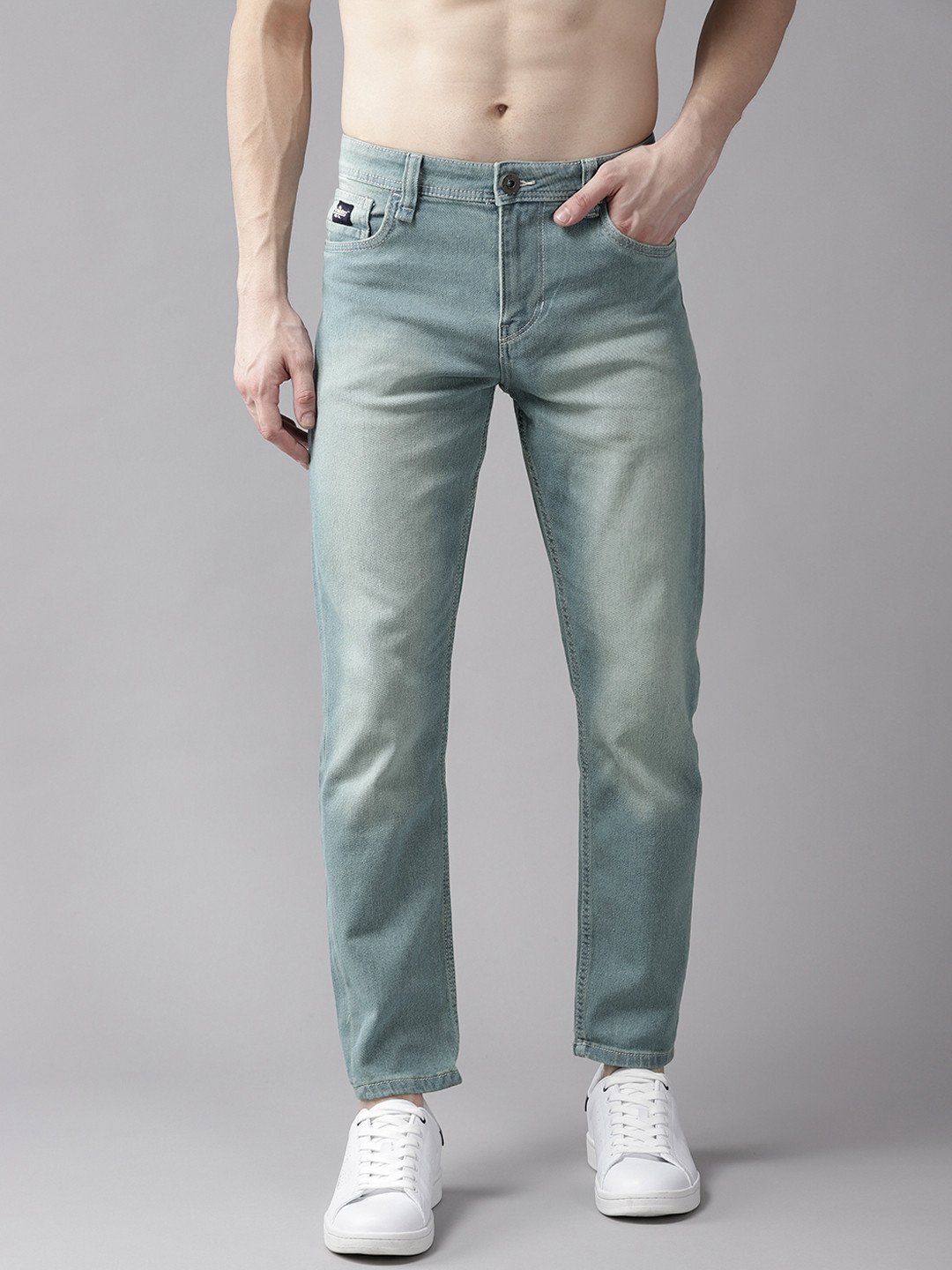 Roadster Men Blue Light Fade Stretchable Jeans