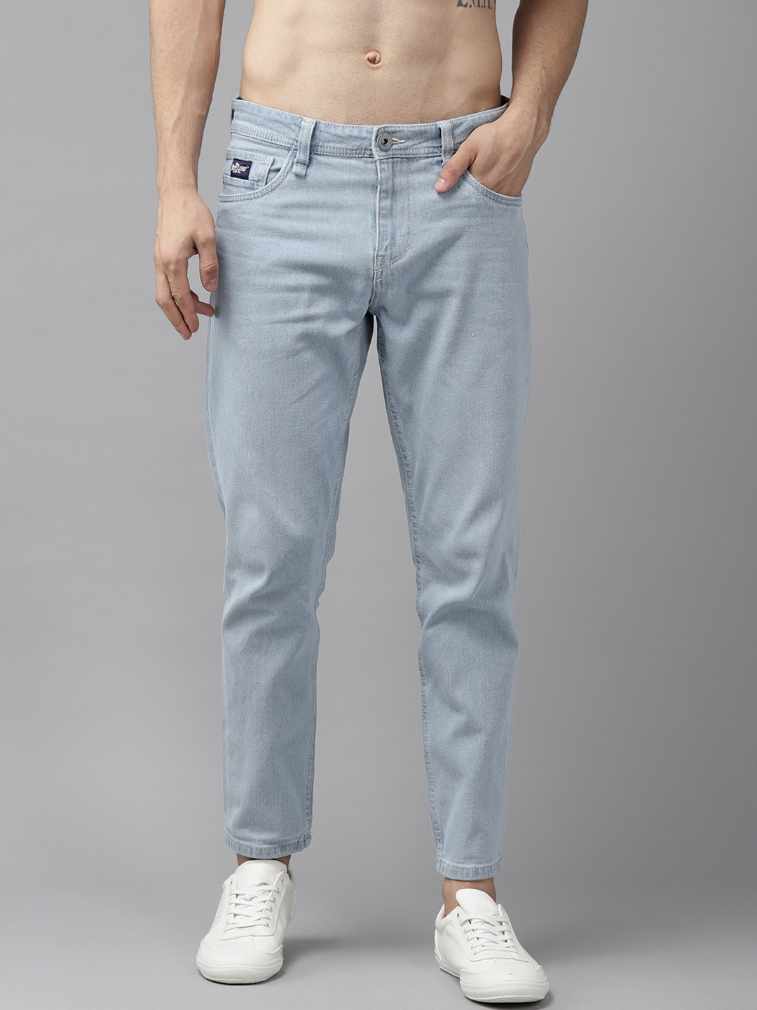 Buy Roadster Men Blue Carrot Fit Stretchable Jeans - Jeans for Men 