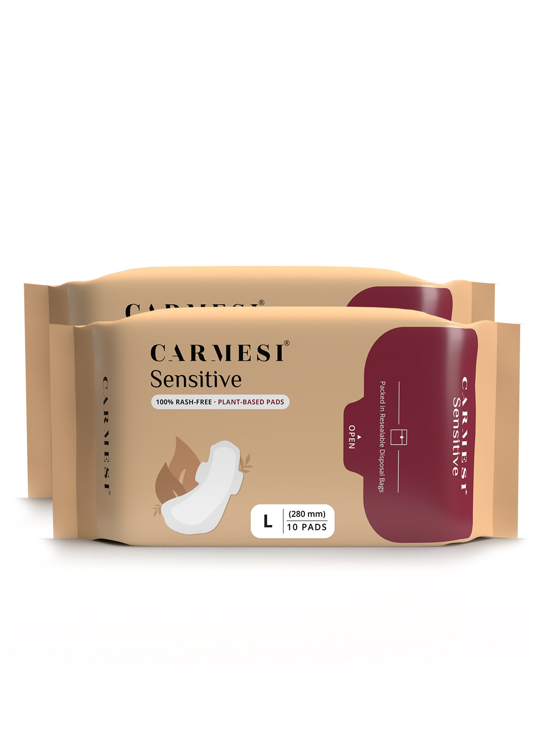 CARMESI 20 Pcs Large Sensitive Sanitary Pads