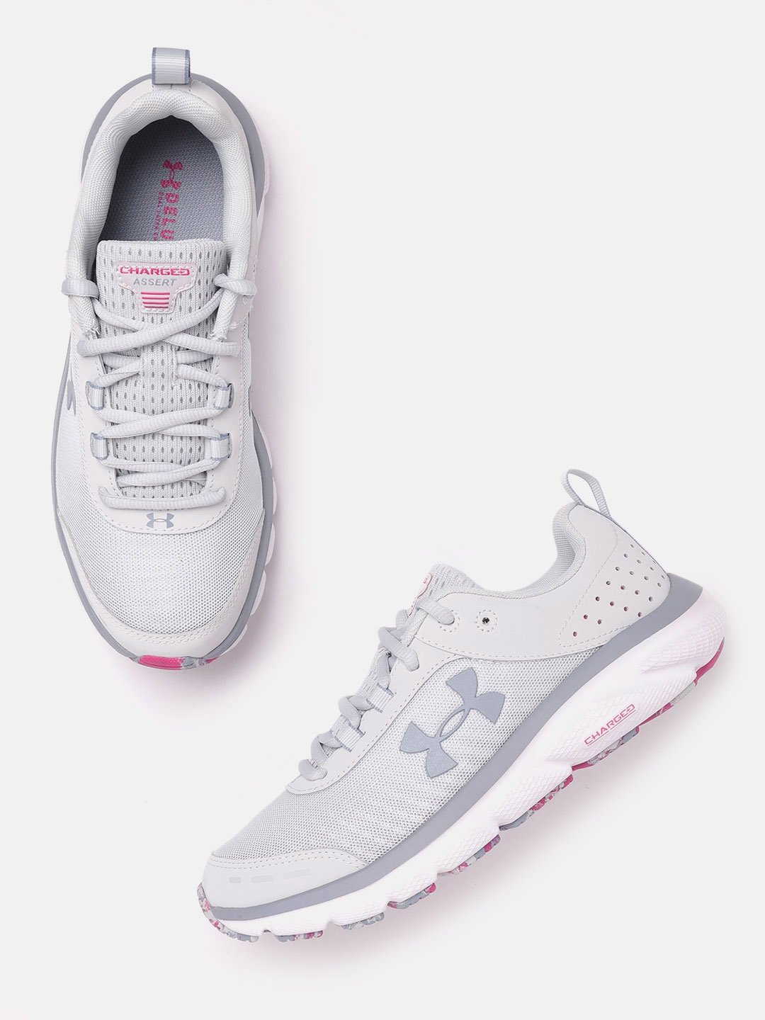 Buy UNDER ARMOUR Women Grey Charged Assert 8 Marble Running Shoes Sports Shoes for Women 14649174 Myntra