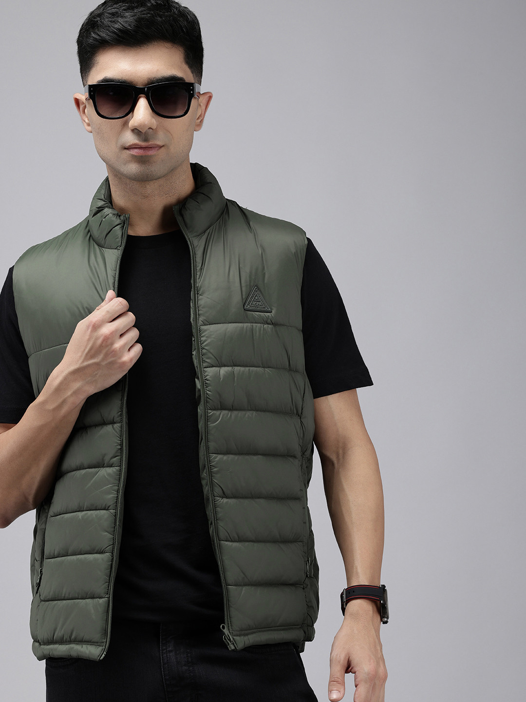 U.S. Polo Assn. Sleeveless Water Proof Coated Padded Jacket