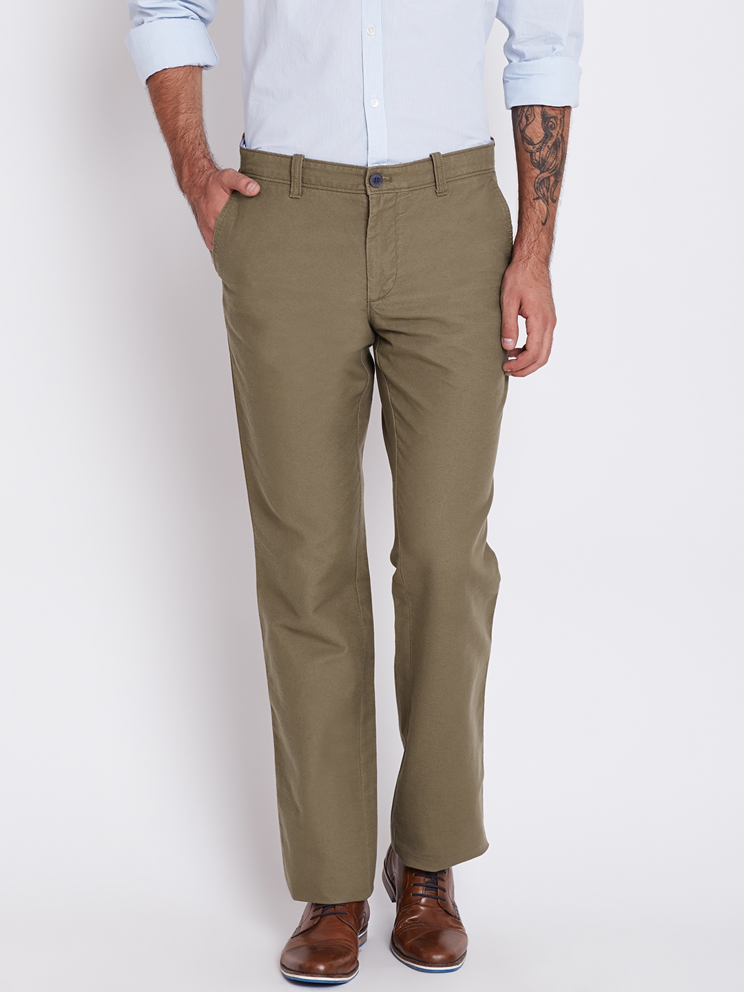 Buy Tommy Hilfiger Men Grey Mid Rise Flat Front Trousers  NNNOWcom