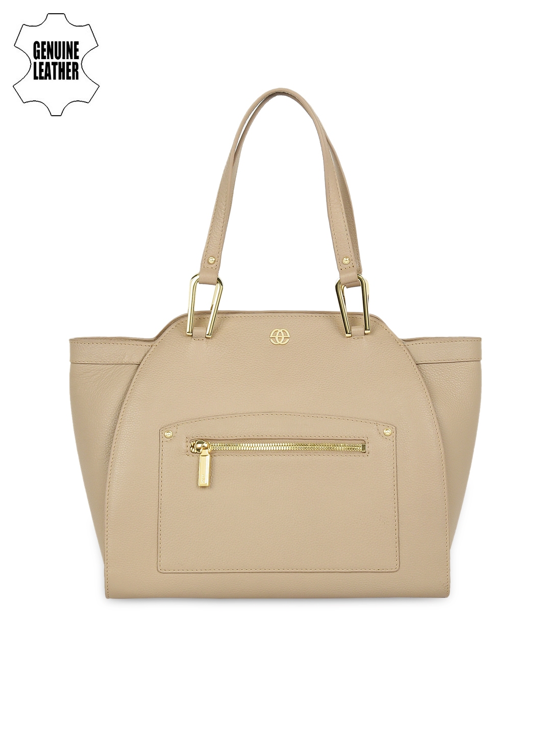 Eske Cream Coloured Leather Shoulder Bag Handbags For Women Image