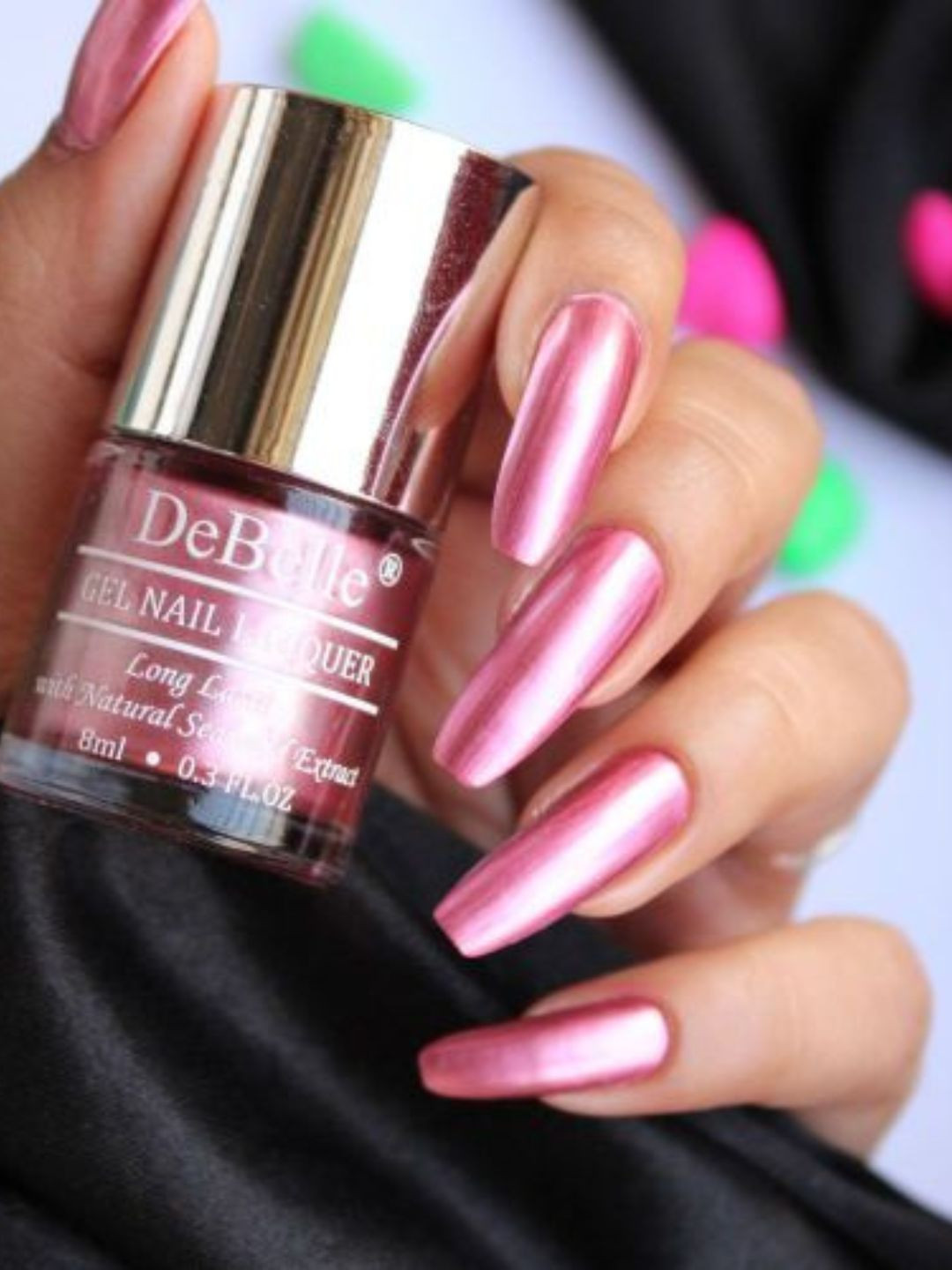 DeBelle Women Pink Gel Nail Lacquer - Chrome Glaze 8 ml