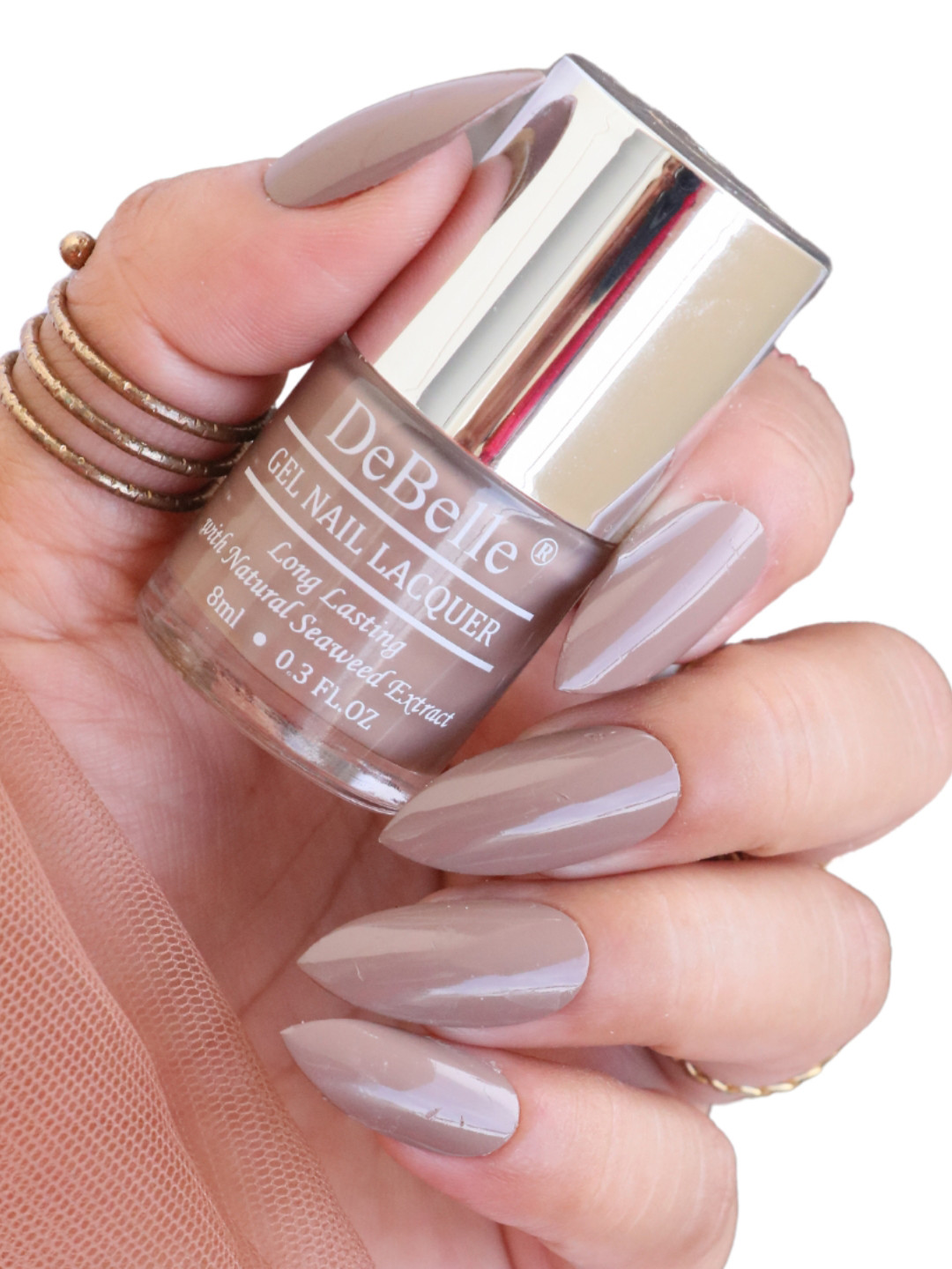 DeBelle Women Brown Nail Polish- Coco Bean 8 ml