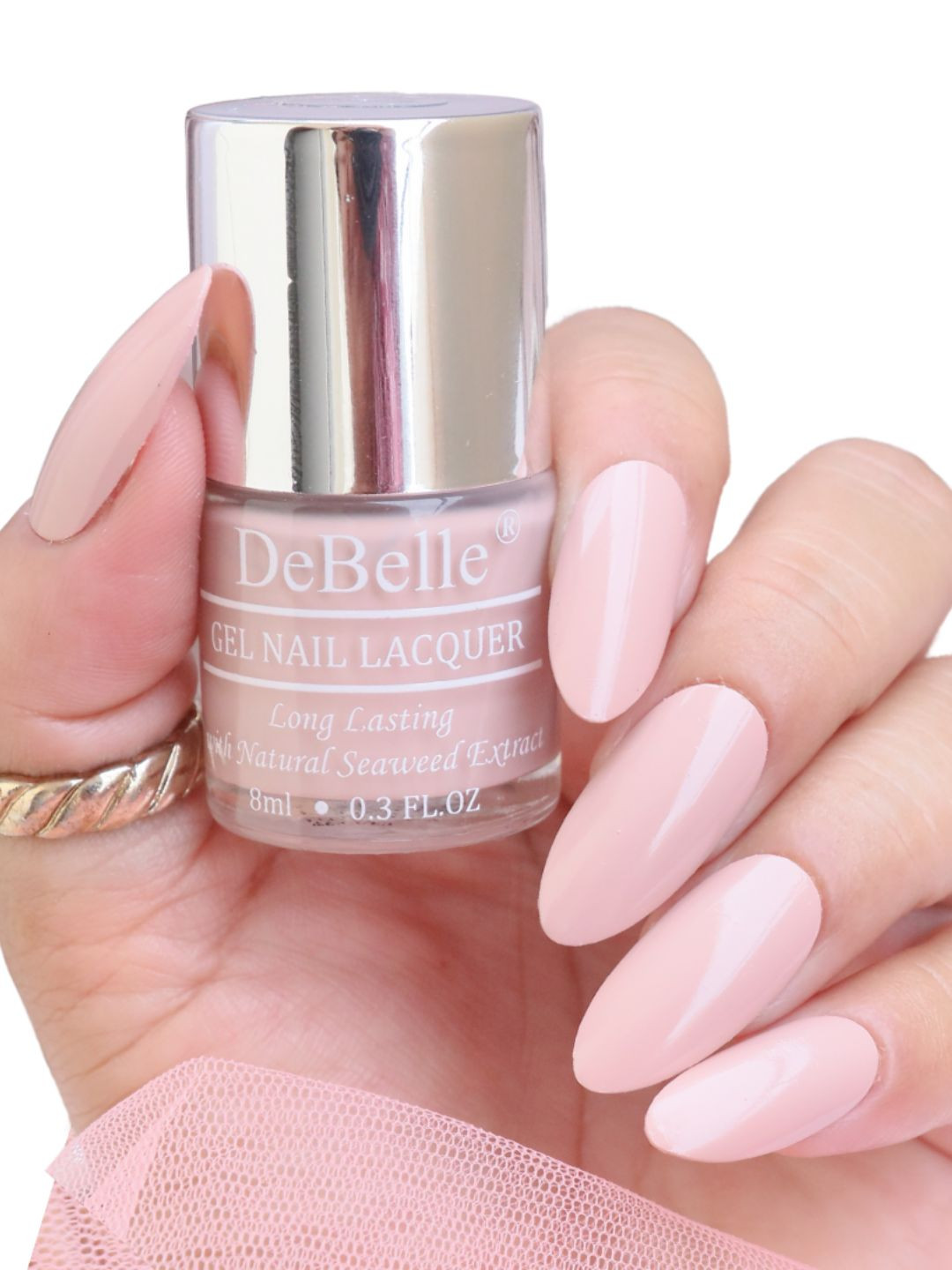 DeBelle Women Pink Gel Nail Lacquer - Peony Blossom 8 ml