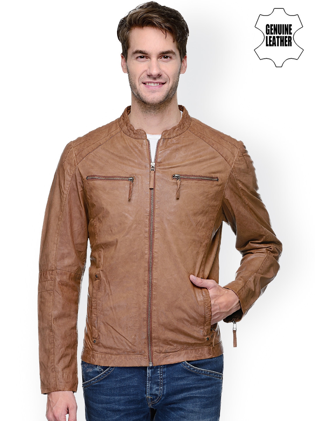 Teakwood leather jackets outlet myntra