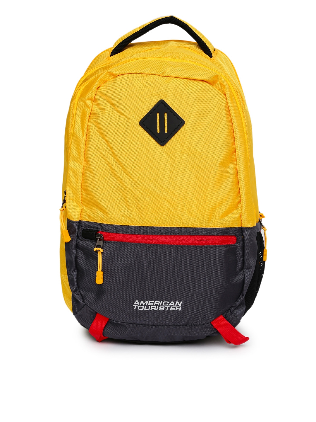 american tourister yellow backpack