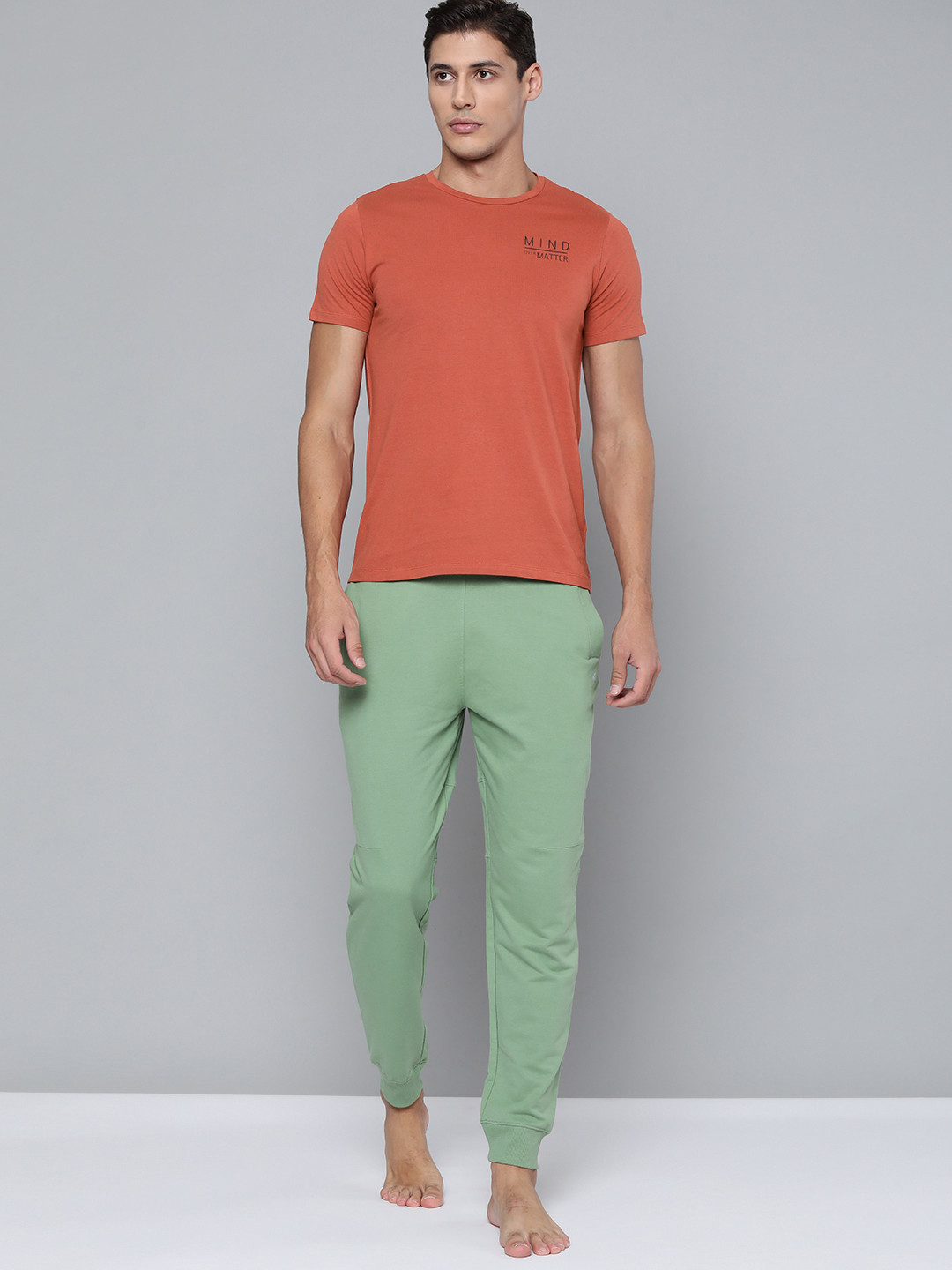 HRX By Hrithik Roshan Yoga Men Tandoori Spice Organic Cotton Typography  Sustainable Tshirts